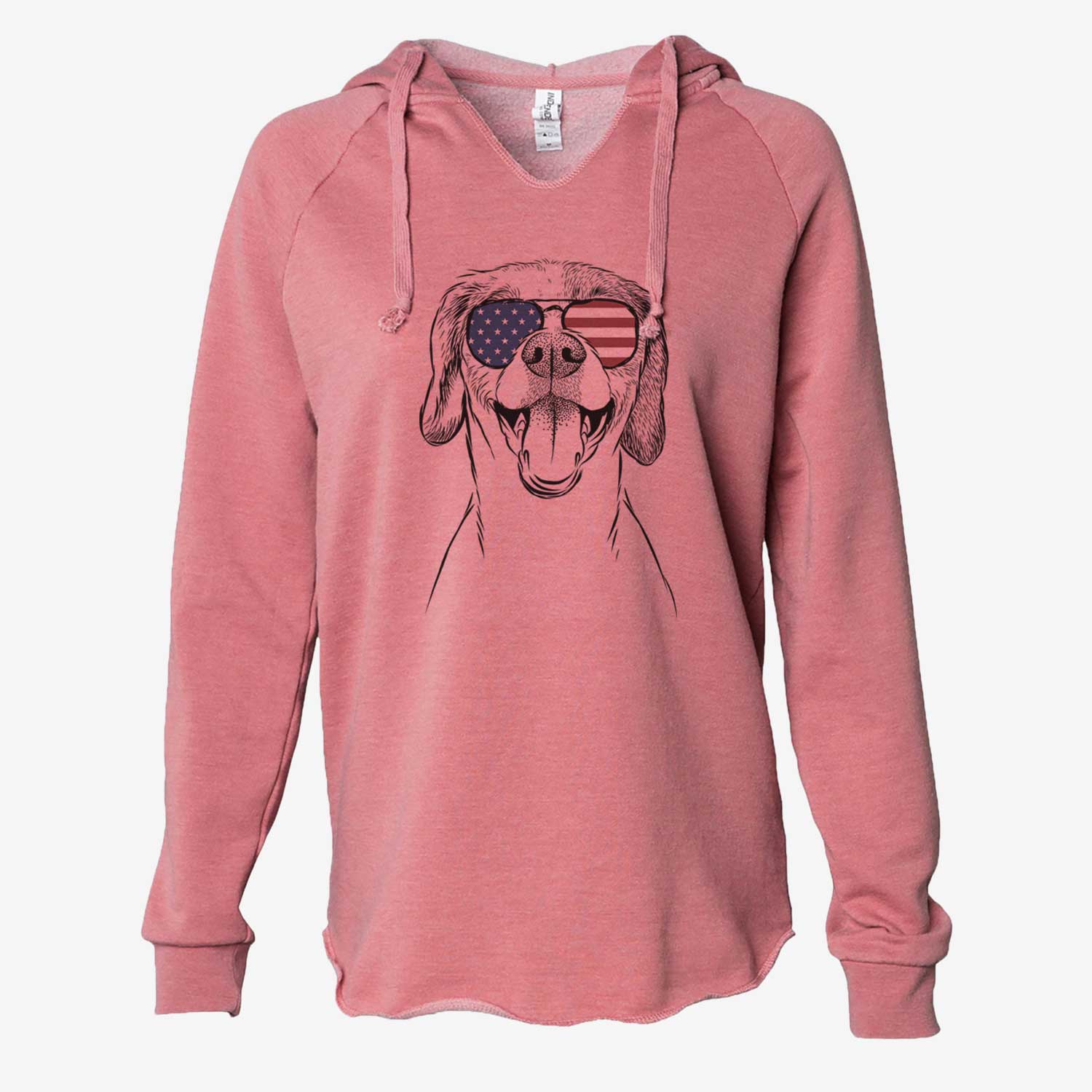 USA Obi the Beagle Mix - Cali Wave Hooded Sweatshirt