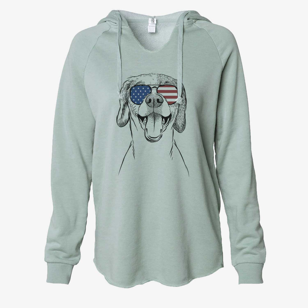 USA Obi the Beagle Mix - Cali Wave Hooded Sweatshirt