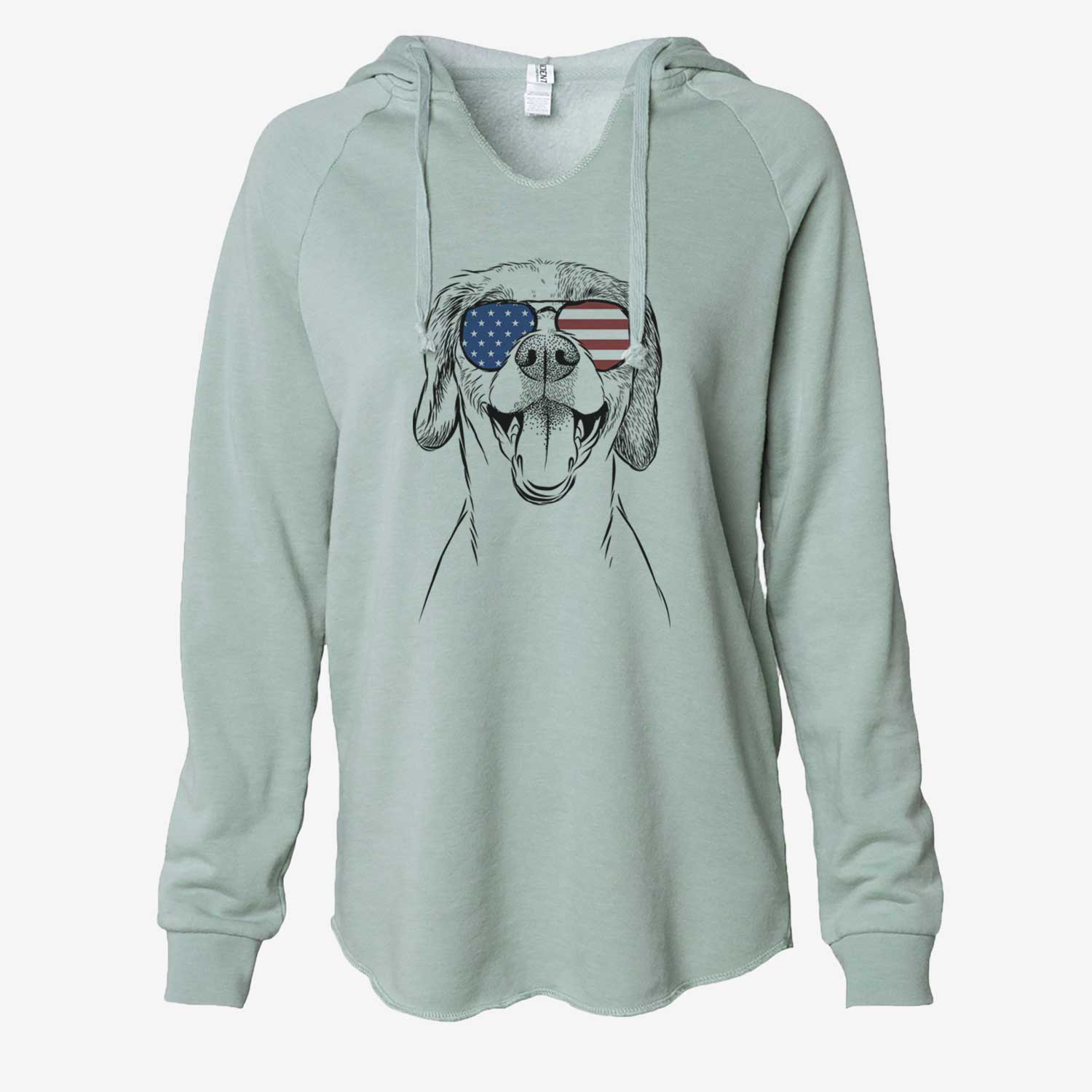USA Obi the Beagle Mix - Cali Wave Hooded Sweatshirt