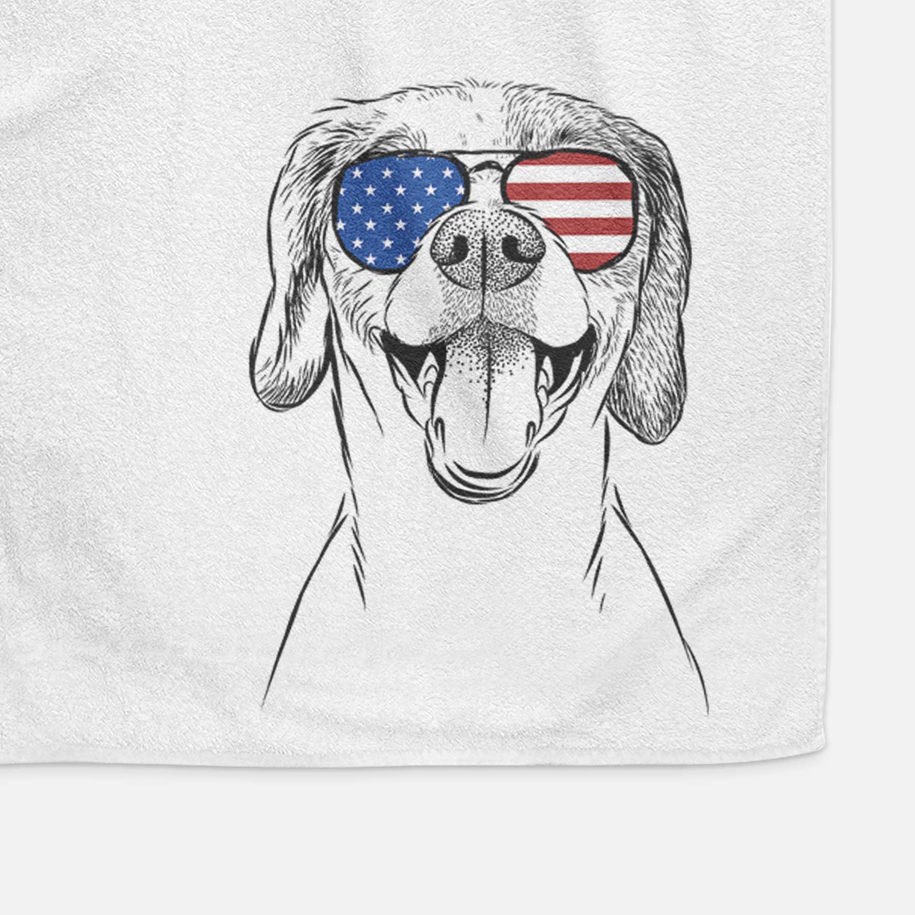 Obi the Beagle Mix Decorative Hand Towel