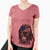 USA Obi James the Goldendoodle - Women's Perfect V-neck Shirt