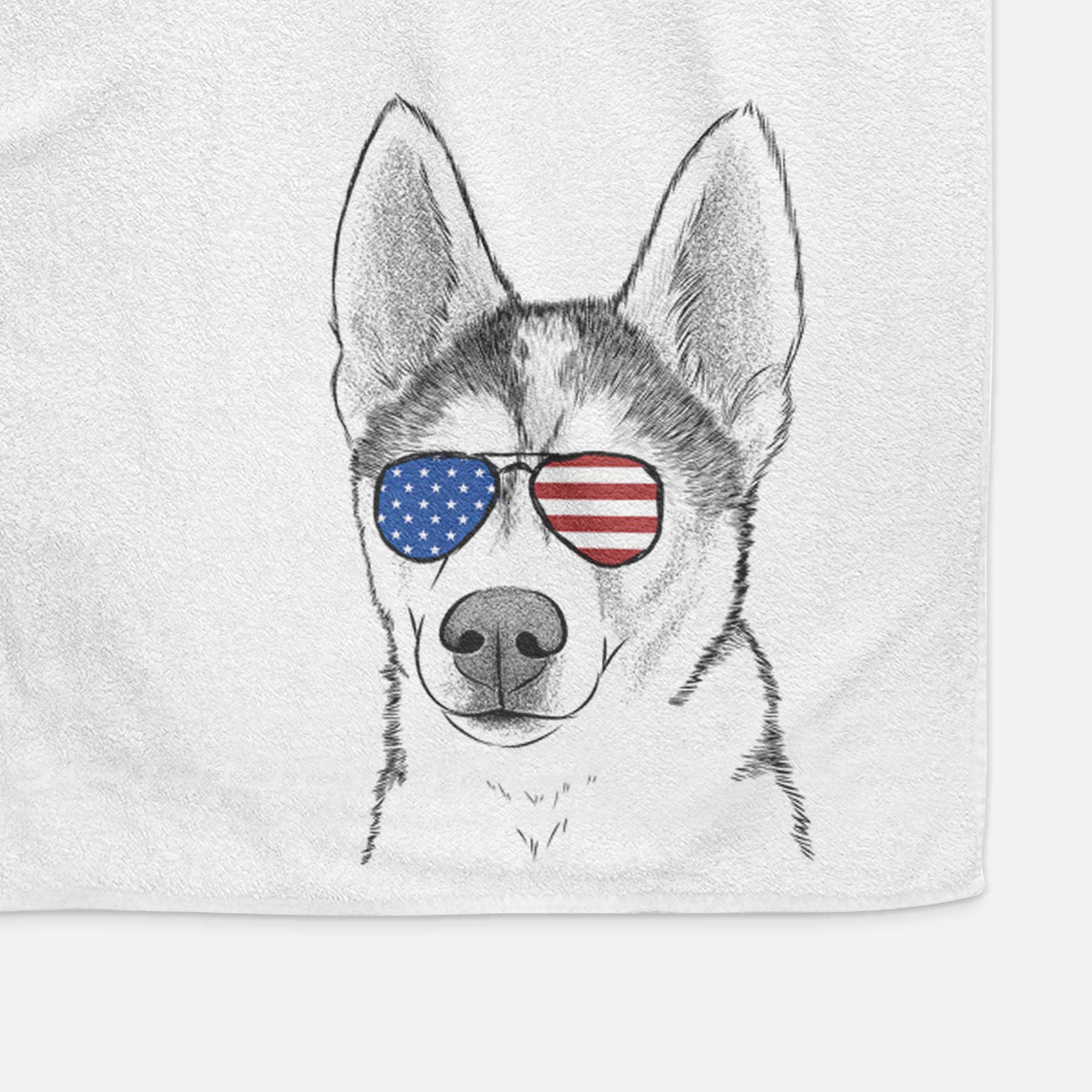 Odin the Siberian Husky Decorative Hand Towel