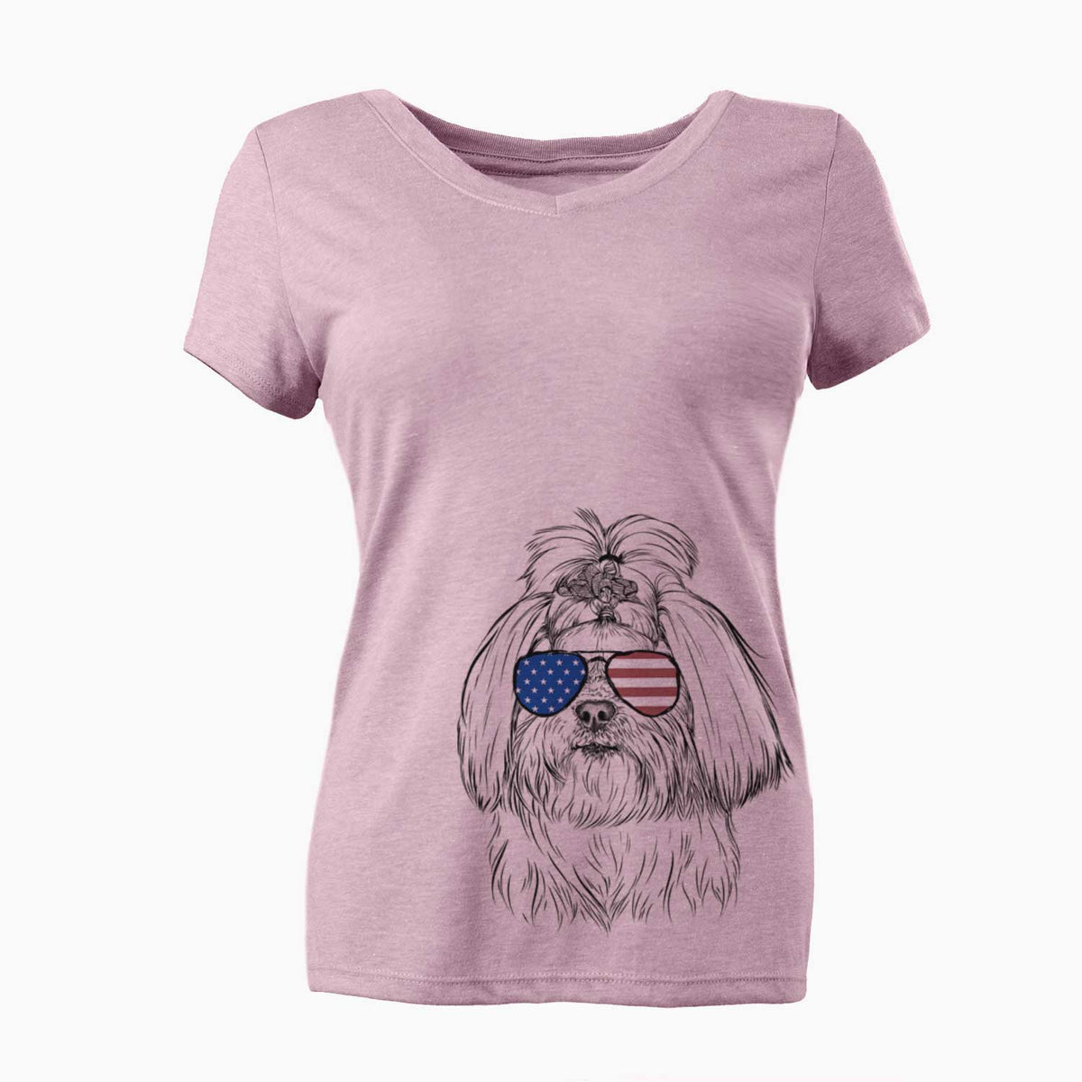 USA Olga the Shih Tzu - Women's Perfect V-neck Shirt