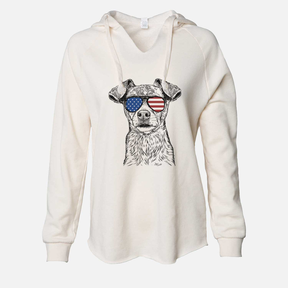 USA Olive the Mixed Breed - Cali Wave Hooded Sweatshirt