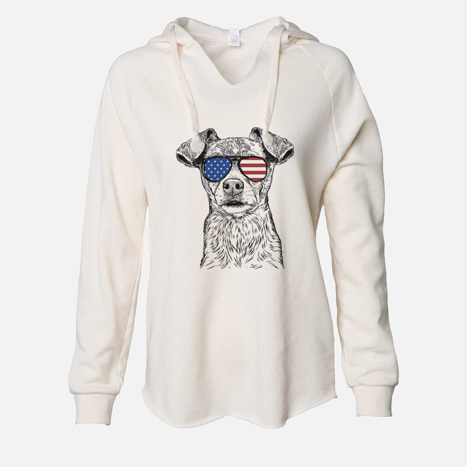 USA Olive the Mixed Breed - Cali Wave Hooded Sweatshirt