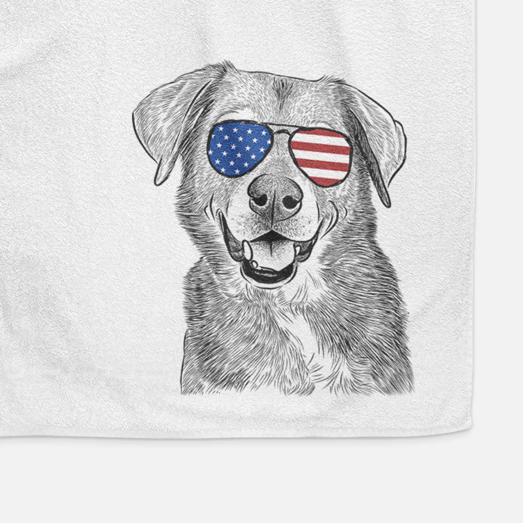 Oliver the Mixed Breed Decorative Hand Towel