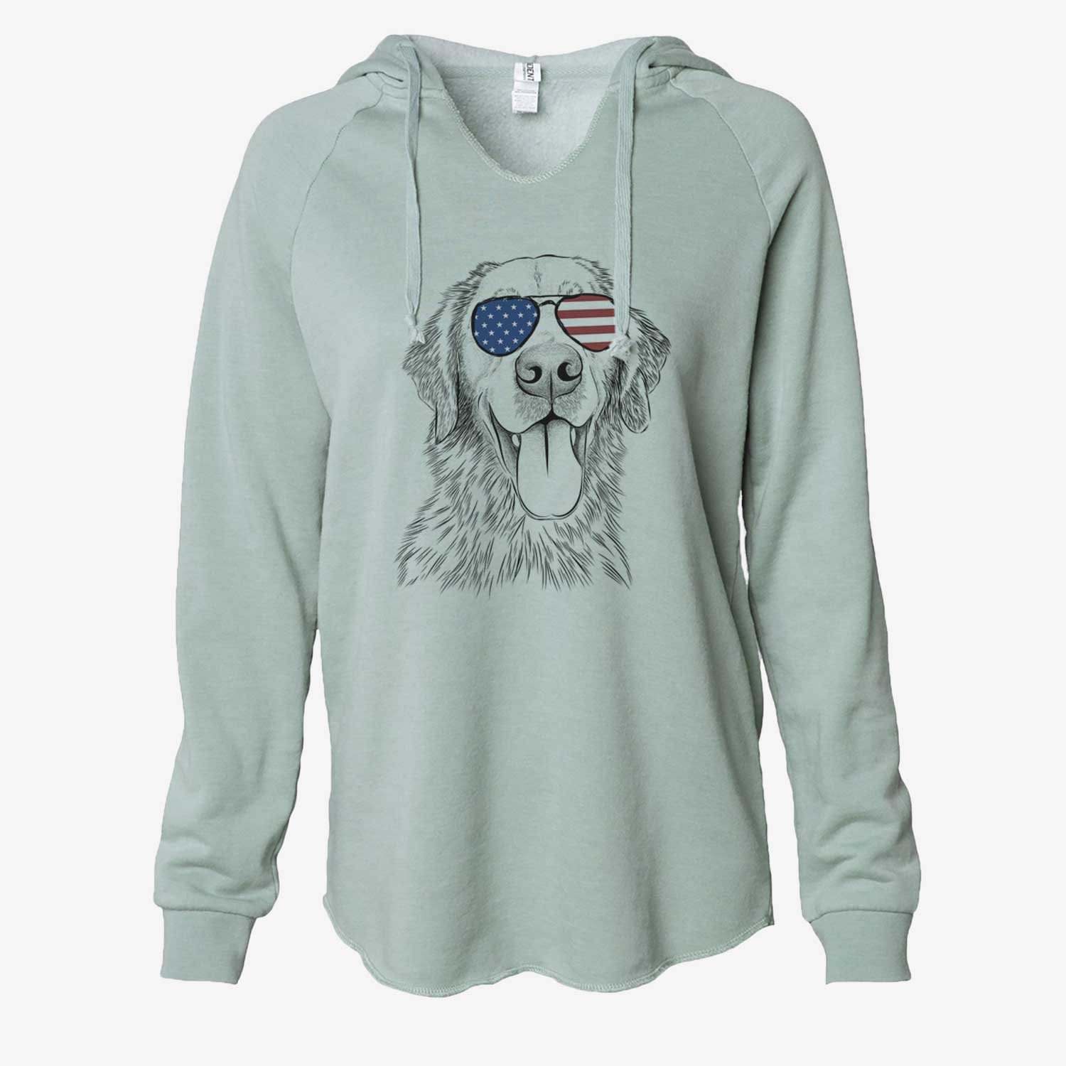 USA Oliver Tredup the Golden Retriever - Cali Wave Hooded Sweatshirt