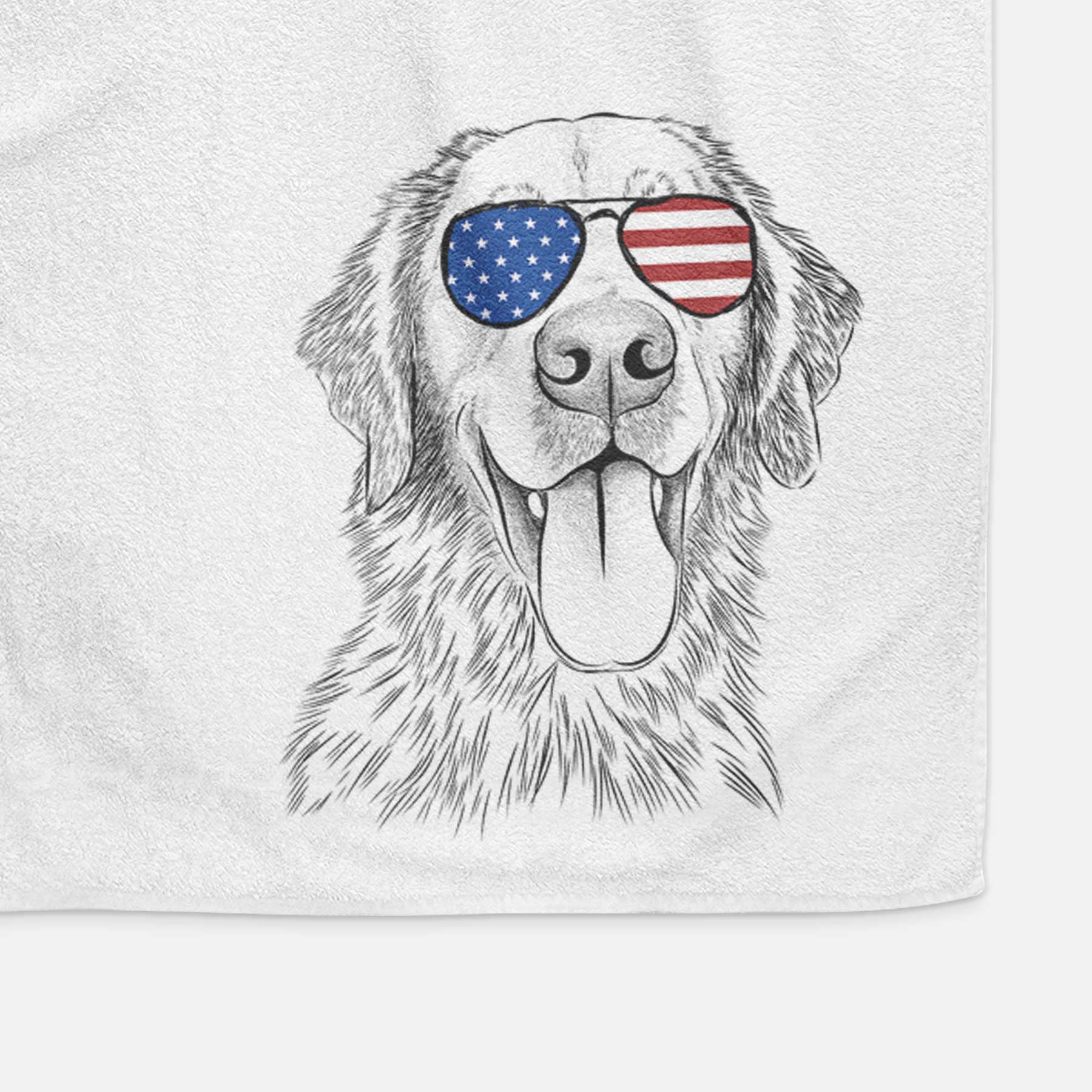 Oliver Tredup the Golden Retriever Decorative Hand Towel