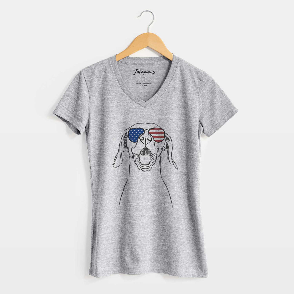 USA Ollie the Vizsla - Women&#39;s Perfect V-neck Shirt