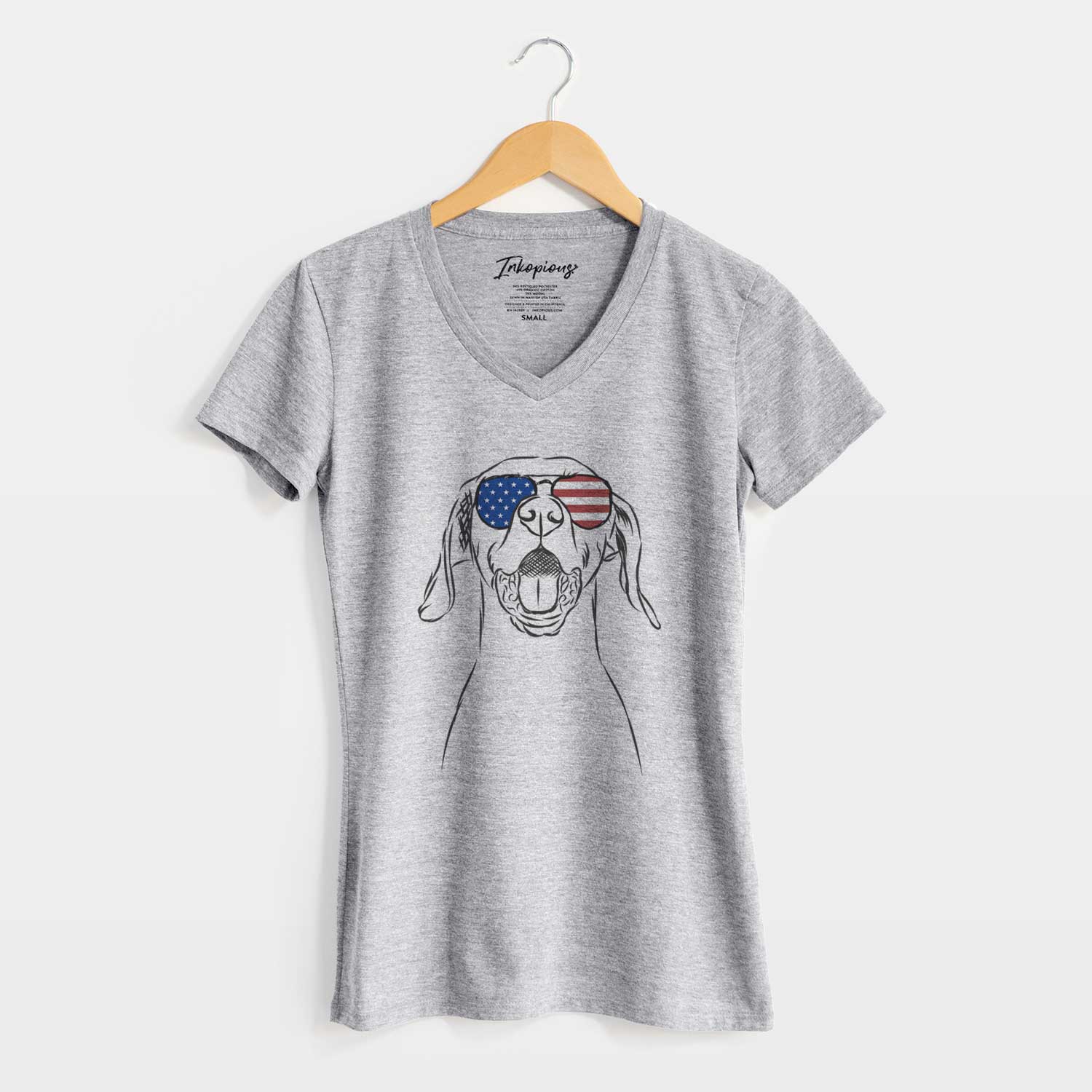 USA Ollie the Vizsla - Women's Perfect V-neck Shirt