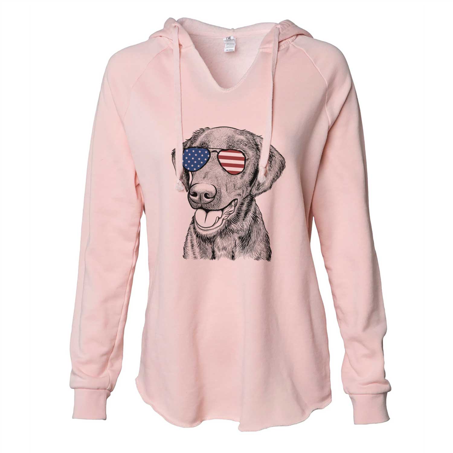 USA Onyx the Labrador Retriever - Cali Wave Hooded Sweatshirt