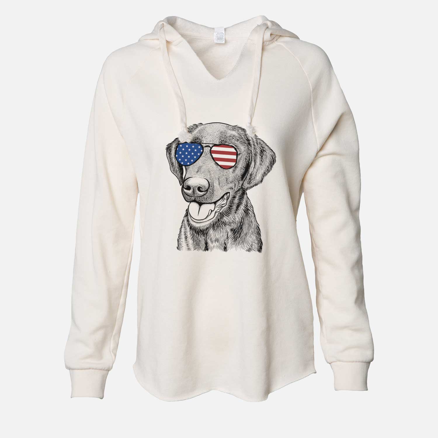 USA Onyx the Labrador Retriever - Cali Wave Hooded Sweatshirt