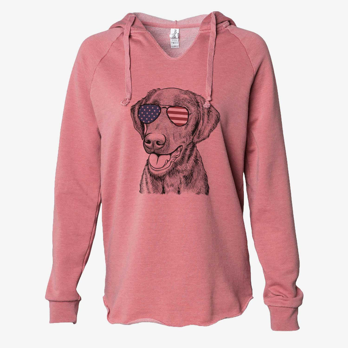 USA Onyx the Labrador Retriever - Cali Wave Hooded Sweatshirt