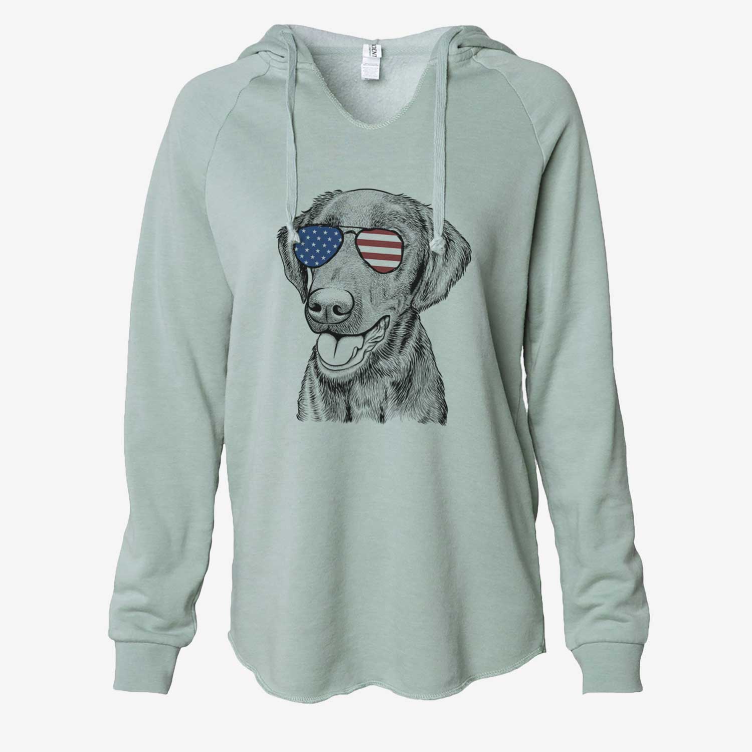 USA Onyx the Labrador Retriever - Cali Wave Hooded Sweatshirt