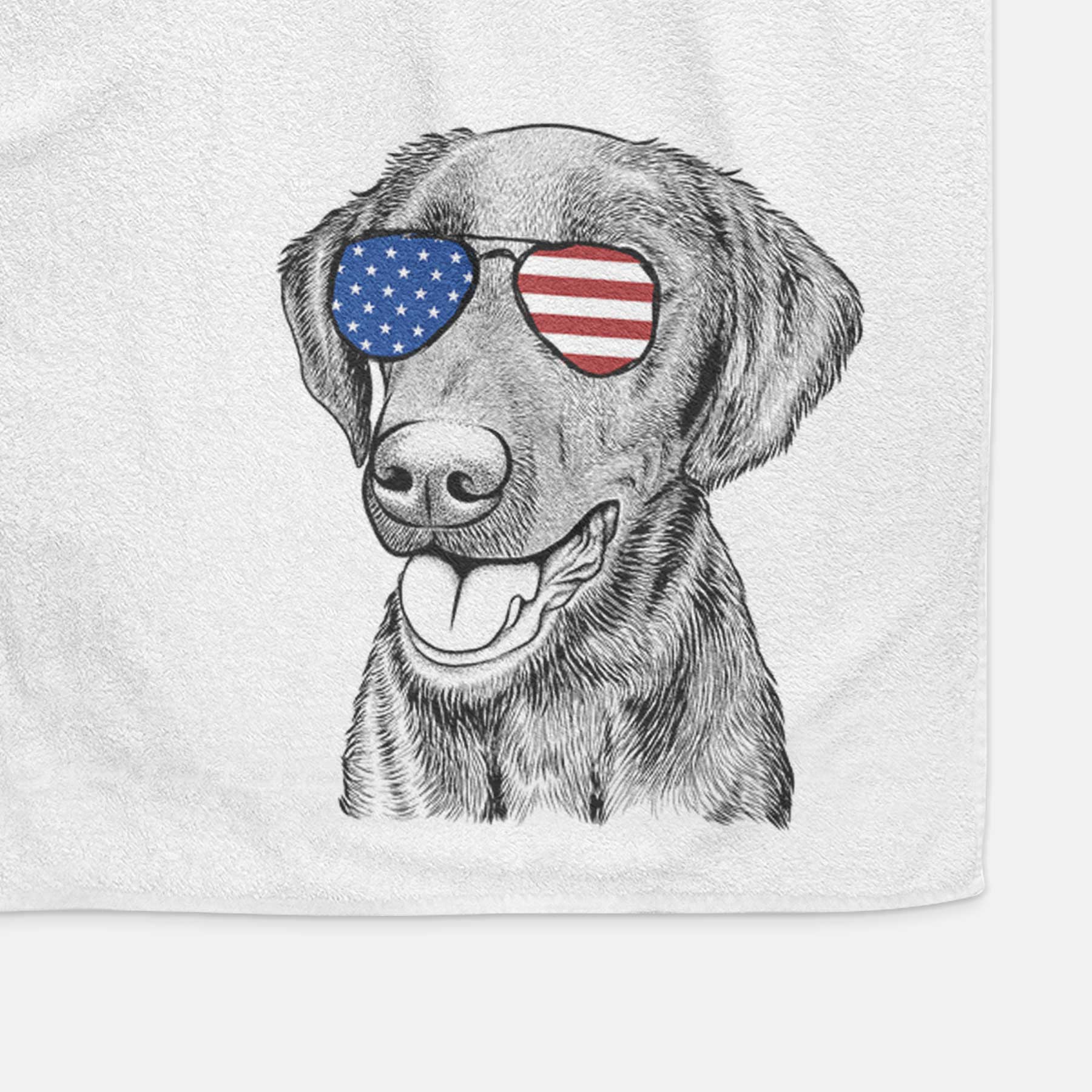 Onyx the Labrador Retriever Decorative Hand Towel