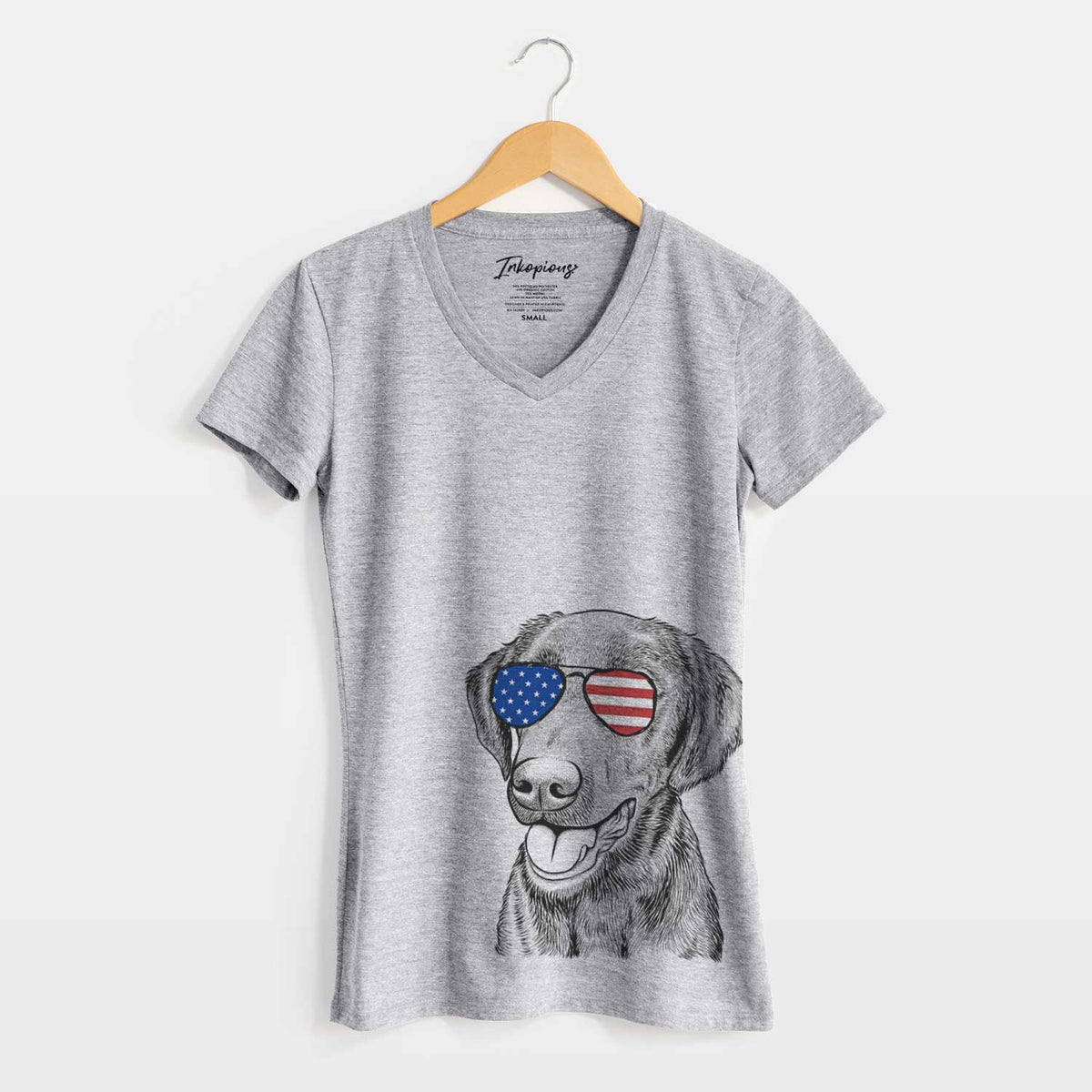 USA Onyx the Labrador Retriever - Women's Perfect V-neck Shirt