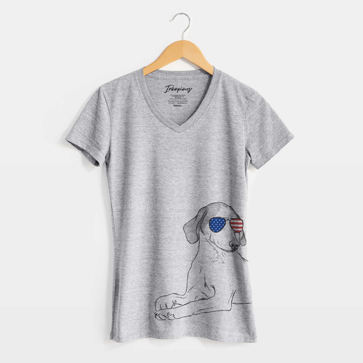 USA Opie the Foxhound - Women's Perfect V-neck Shirt