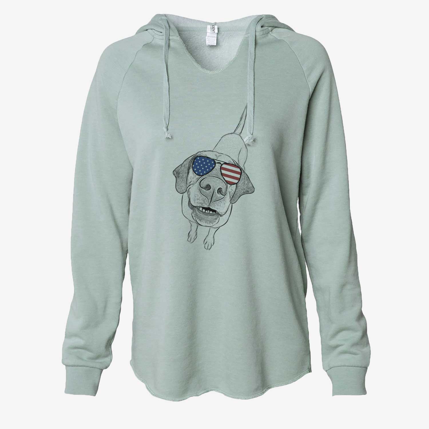 USA Oquirrh the Vizsla - Cali Wave Hooded Sweatshirt