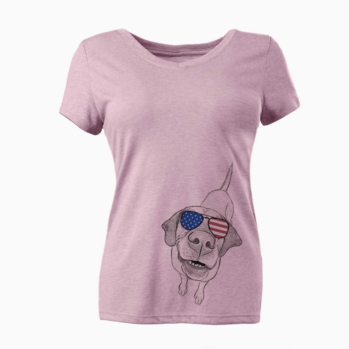 USA Oquirrh the Vizsla - Women's Perfect V-neck Shirt