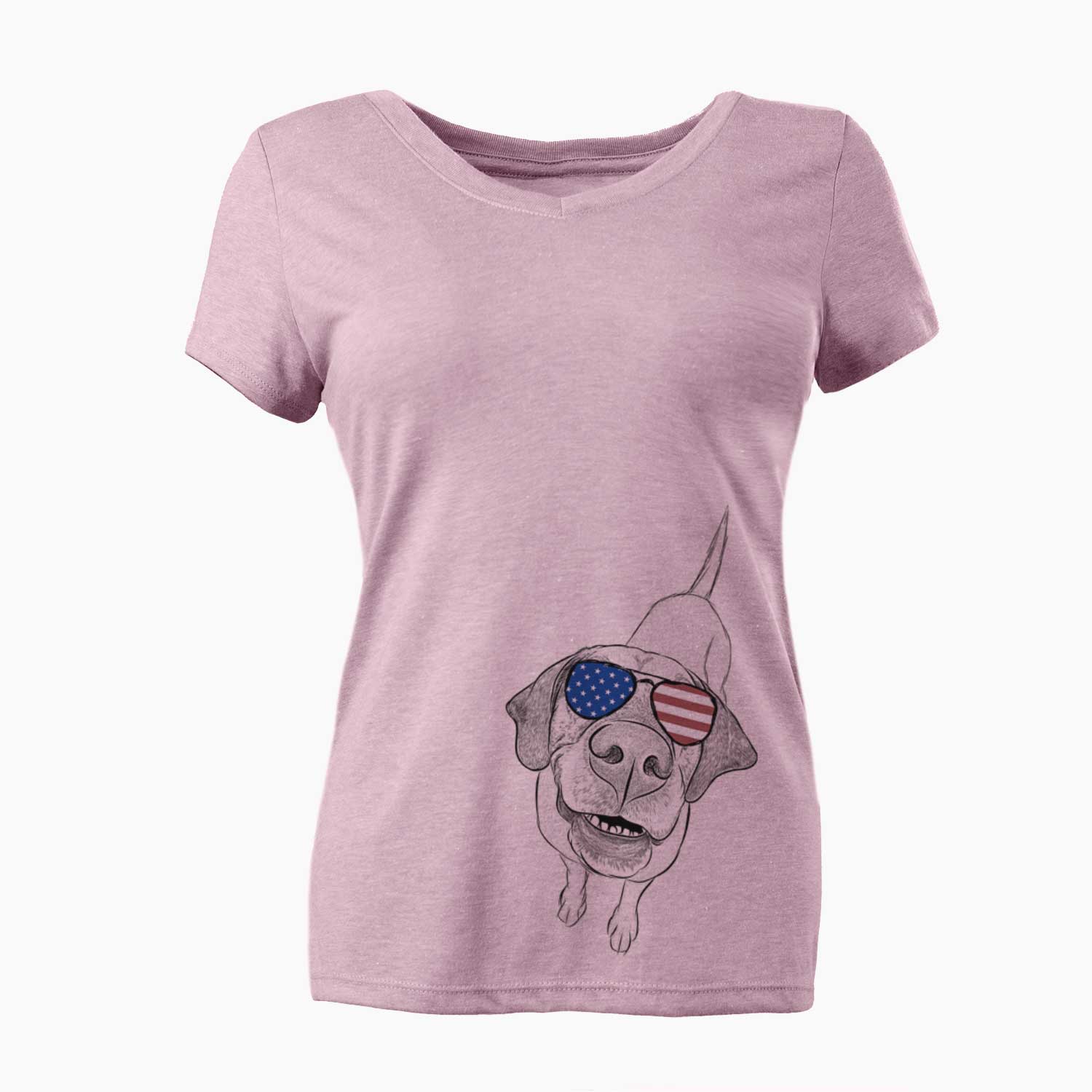 USA Oquirrh the Vizsla - Women's Perfect V-neck Shirt