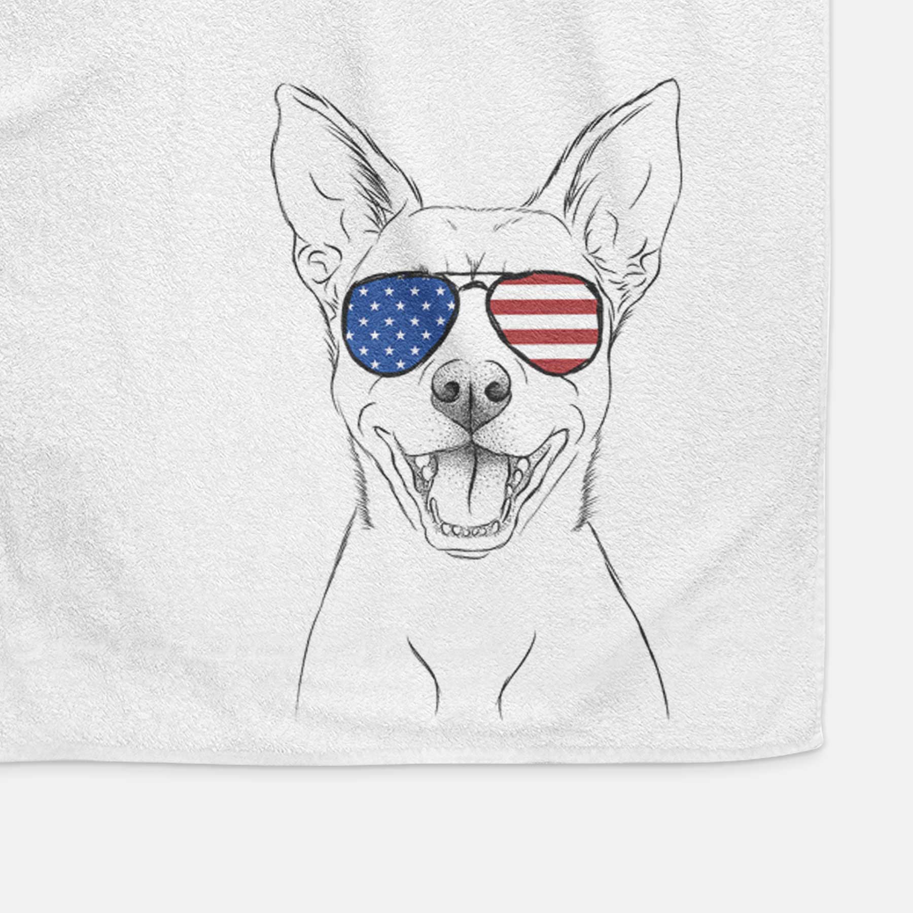 Orange the Carolina Dog Decorative Hand Towel