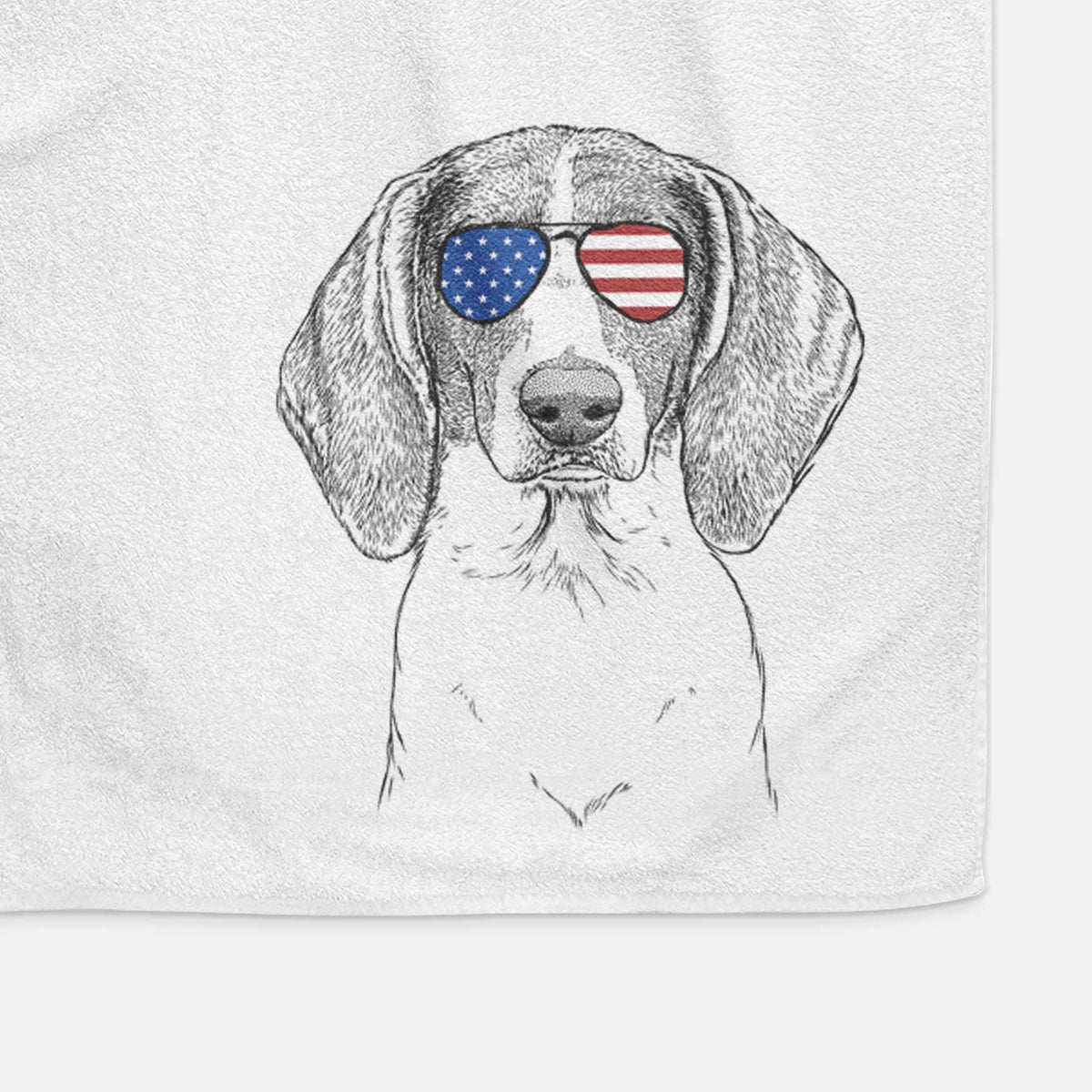 Orin the Treeing Walker Coonhound Decorative Hand Towel