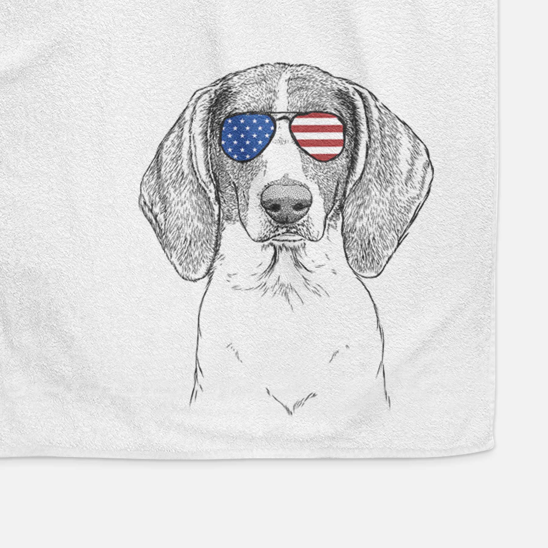 Orin the Treeing Walker Coonhound Decorative Hand Towel