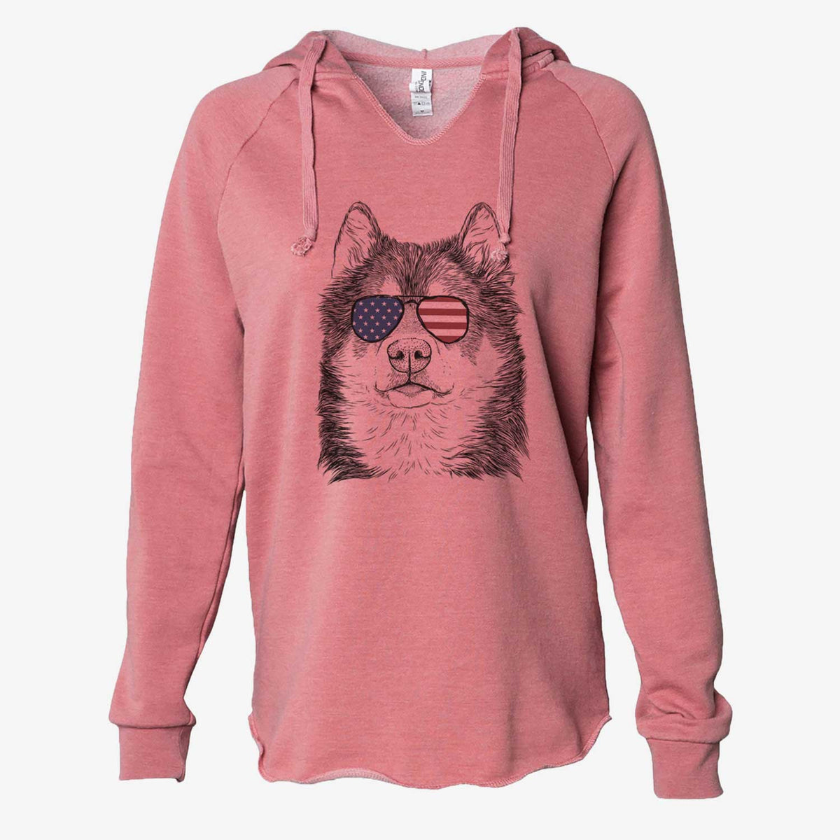 USA Oskar the Canadian Eskimo Dog - Cali Wave Hooded Sweatshirt