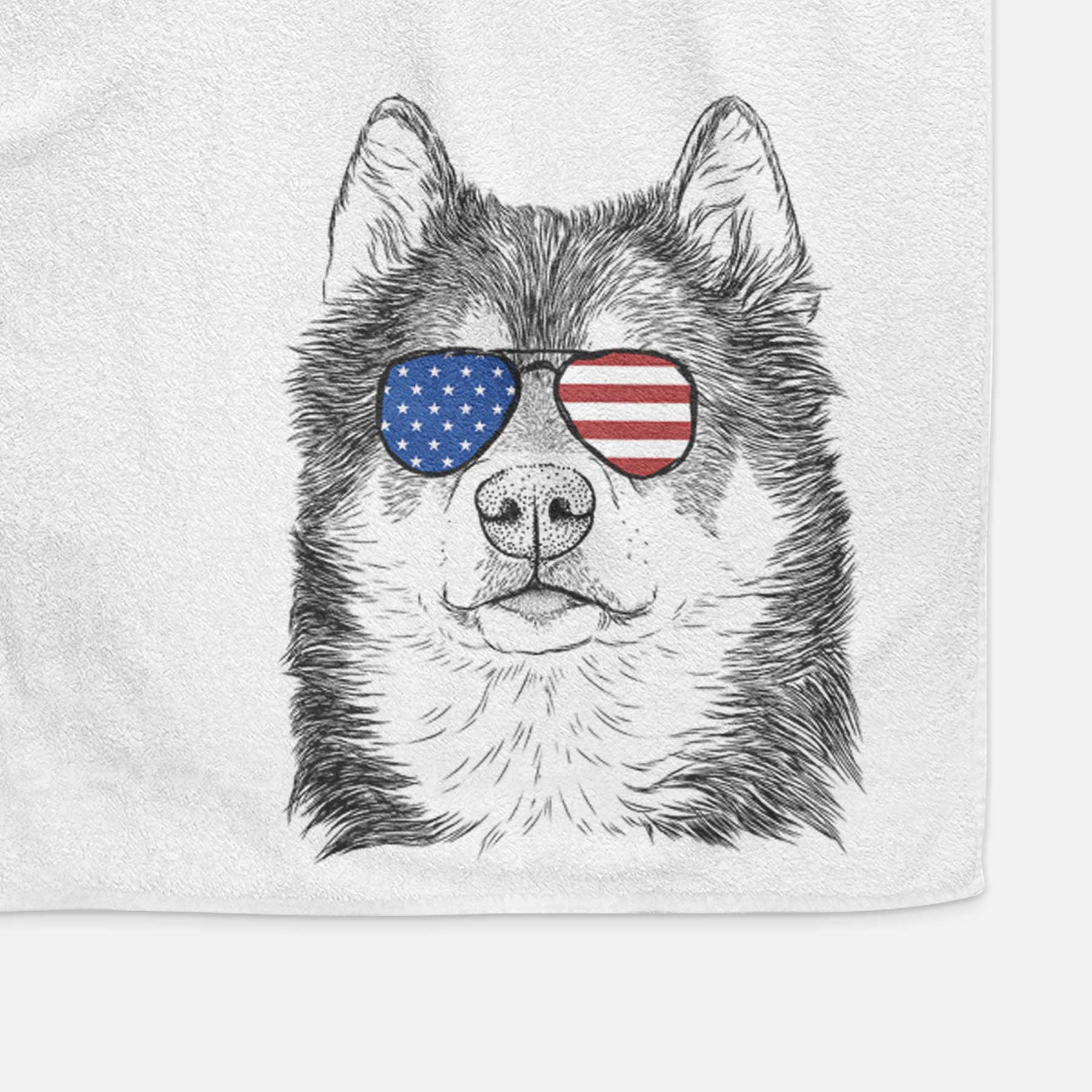 Oskar the Canadian Eskimo Dog Decorative Hand Towel