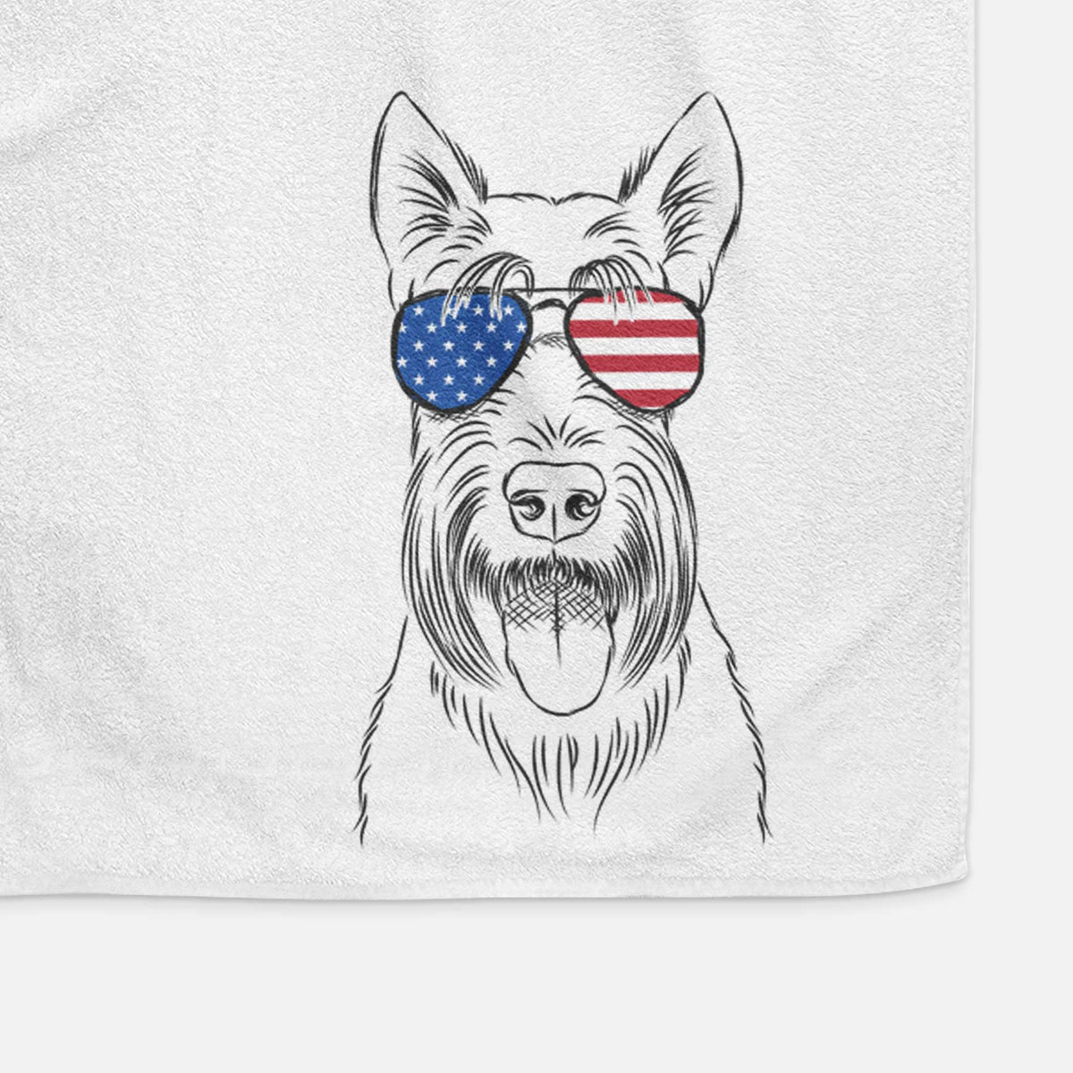 Oswald the Scottish Terrier Decorative Hand Towel