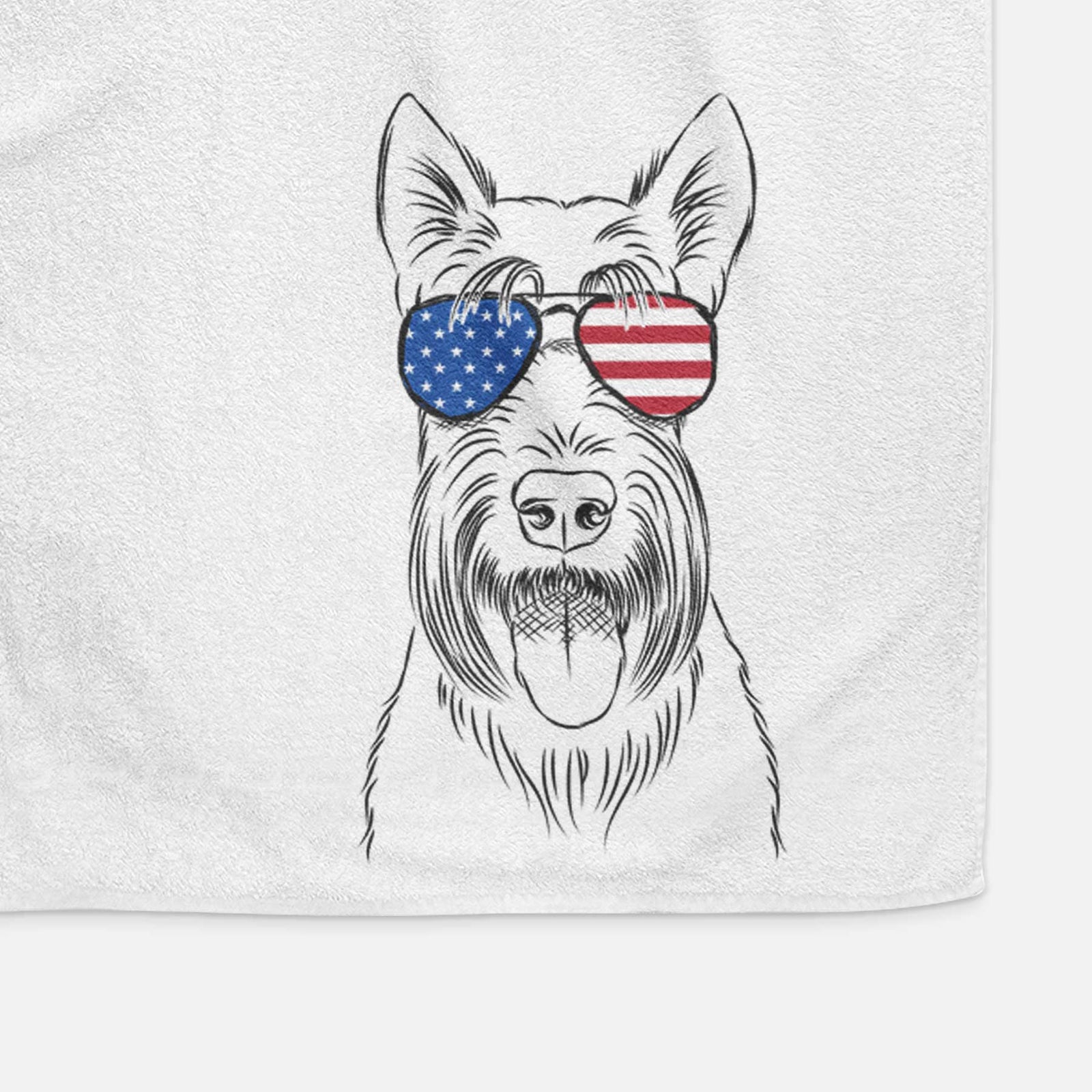 Oswald the Scottish Terrier Decorative Hand Towel