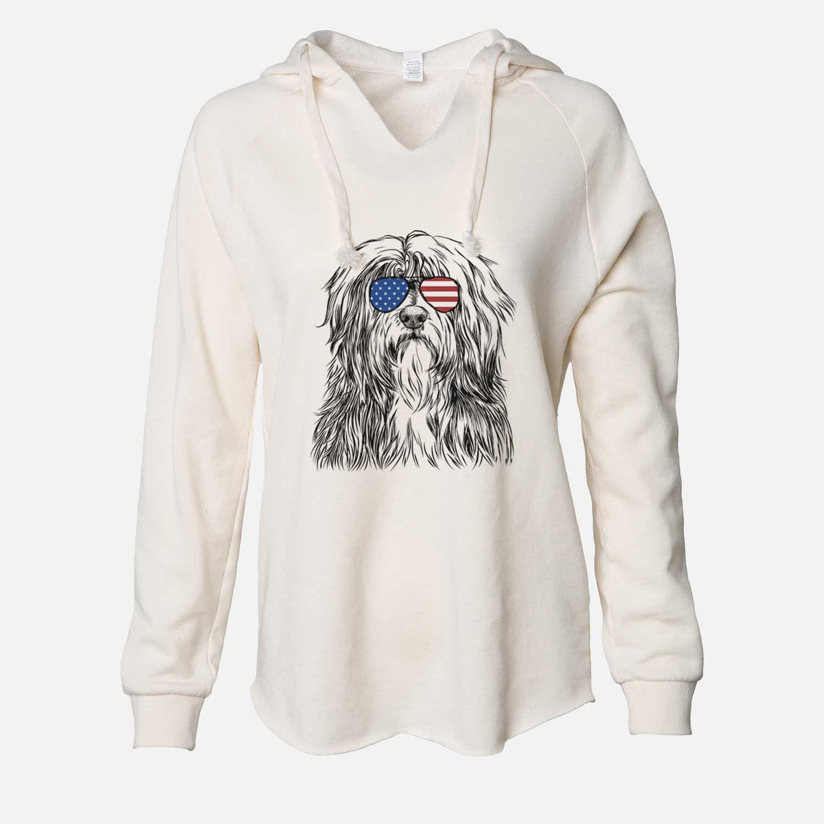 USA Otto the Polish Lowland Sheepdog - Cali Wave Hooded Sweatshirt