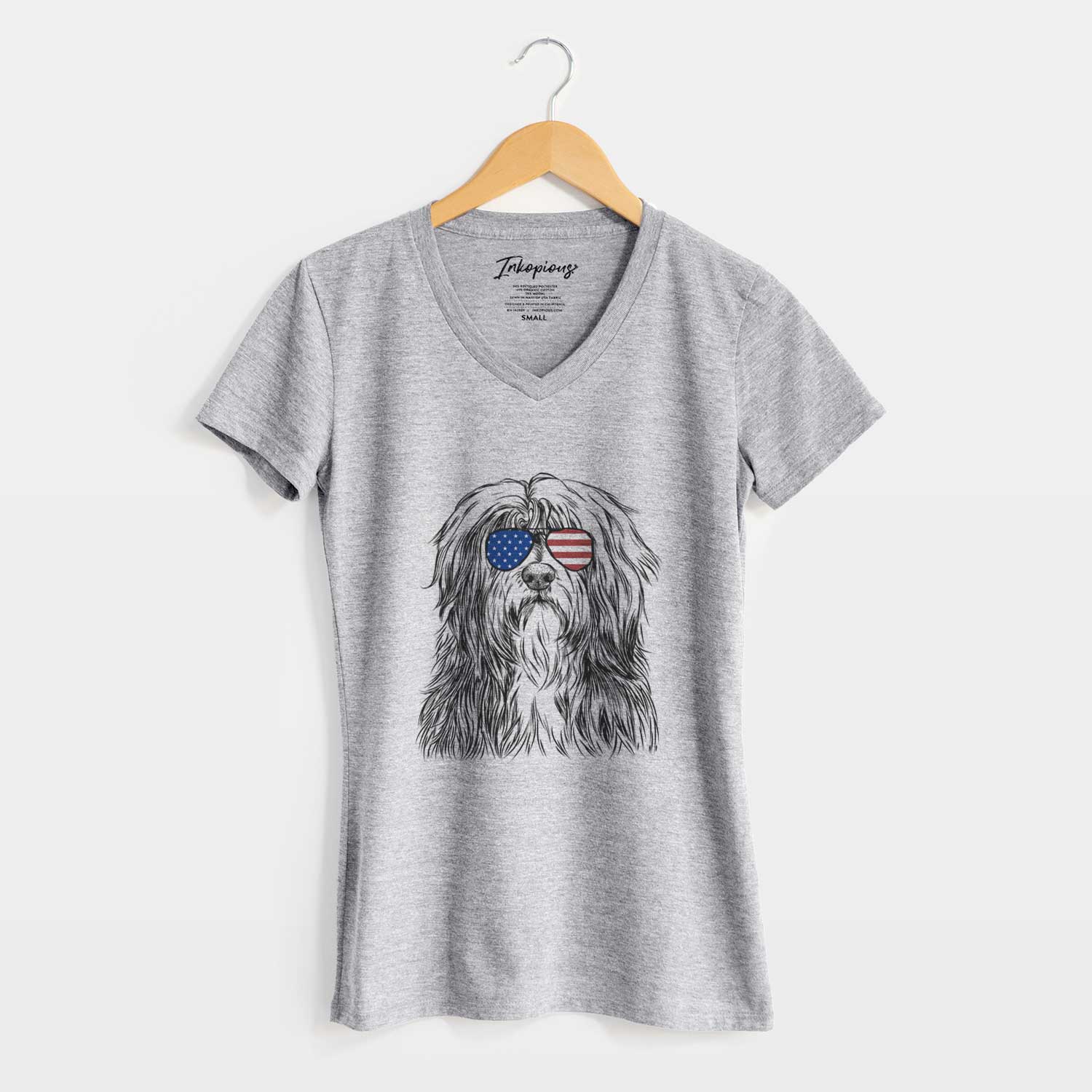 USA Otto the Polish Lowland Sheepdog - Women's Perfect V-neck Shirt