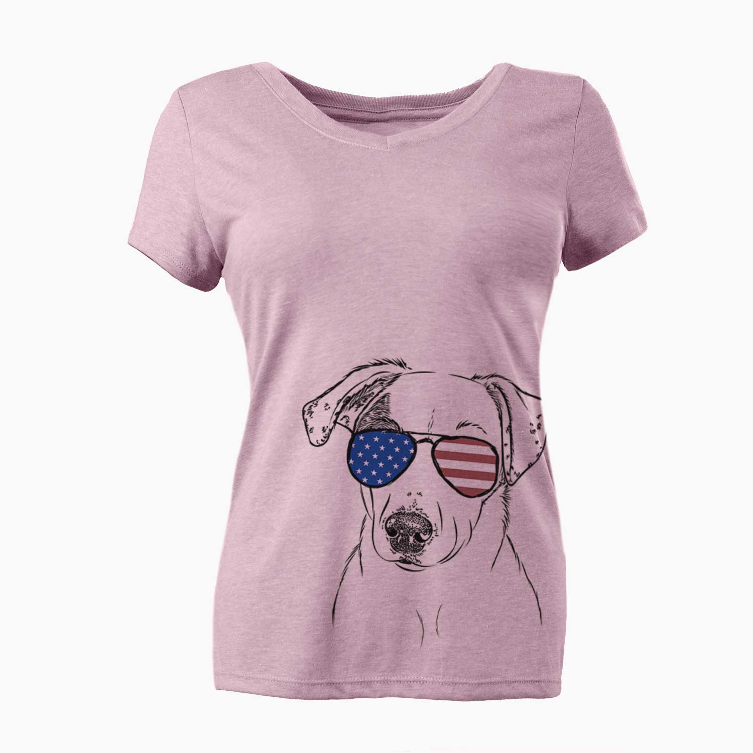 USA P-Pie the Mixed Breed - Women's Perfect V-neck Shirt