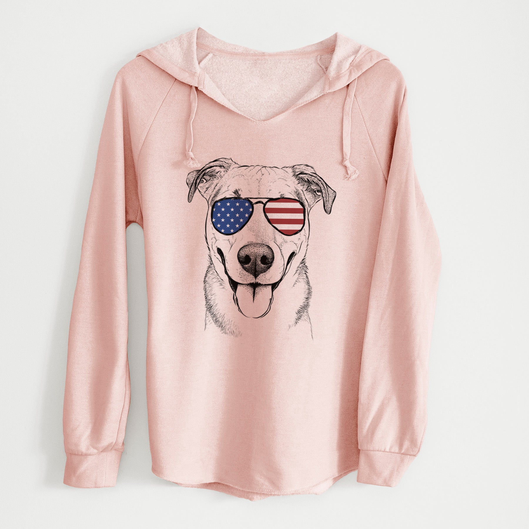 USA Padre the Pitbull Mix - Cali Wave Hooded Sweatshirt