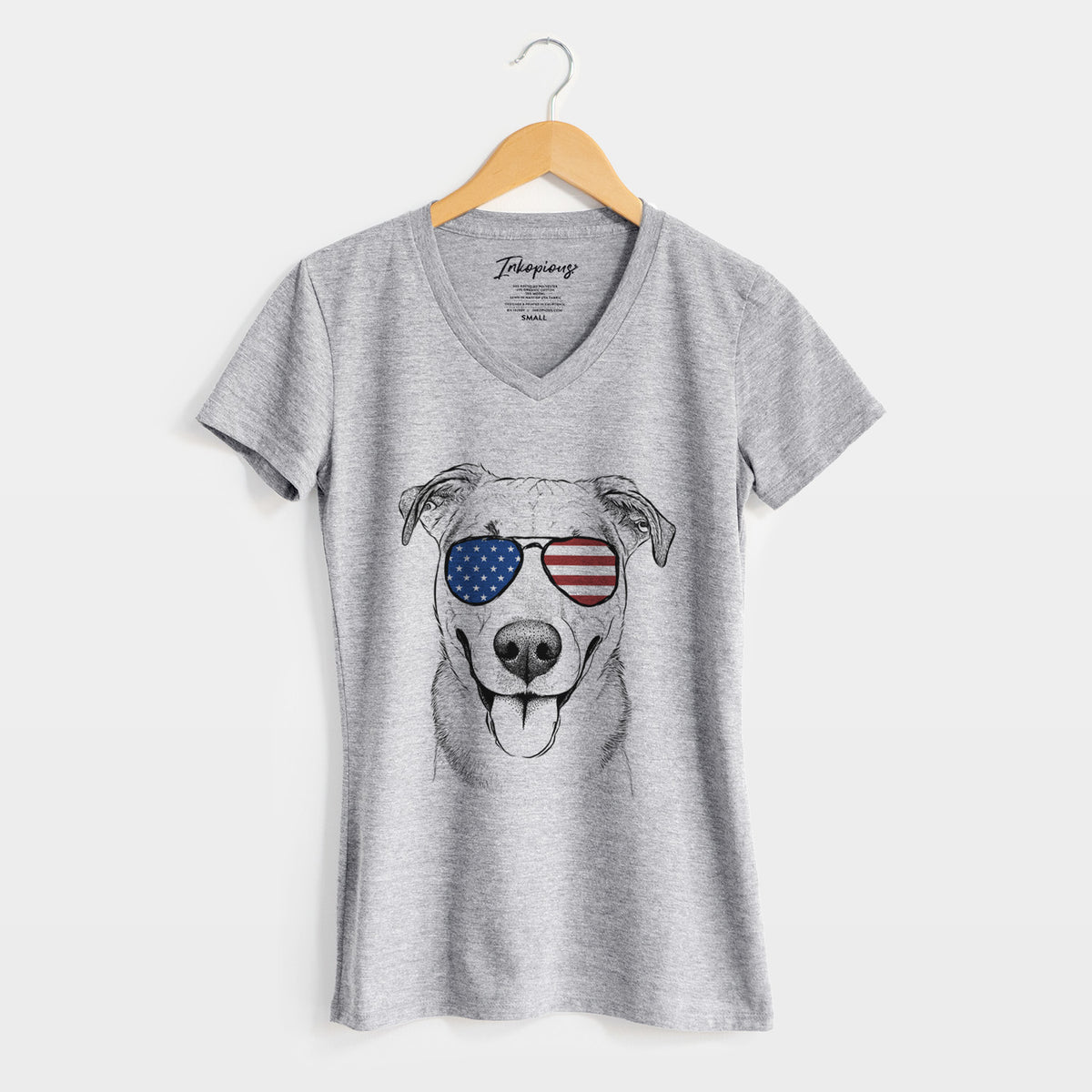 USA Padre the Pitbull Mix - Women&#39;s Perfect V-neck Shirt