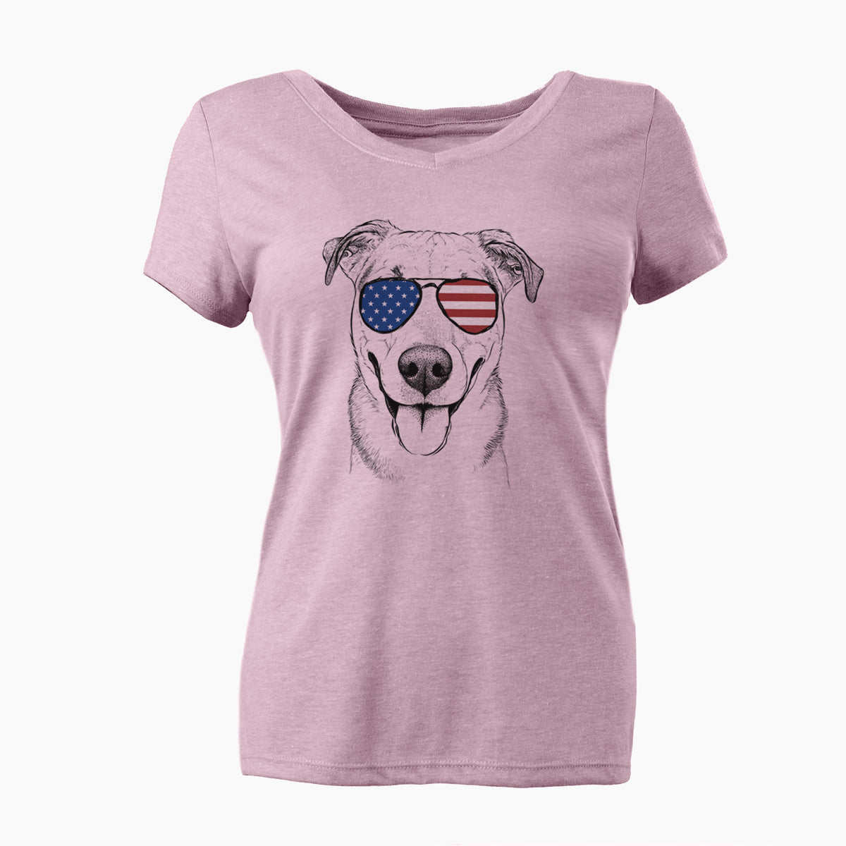 USA Padre the Pitbull Mix - Women's Perfect V-neck Shirt