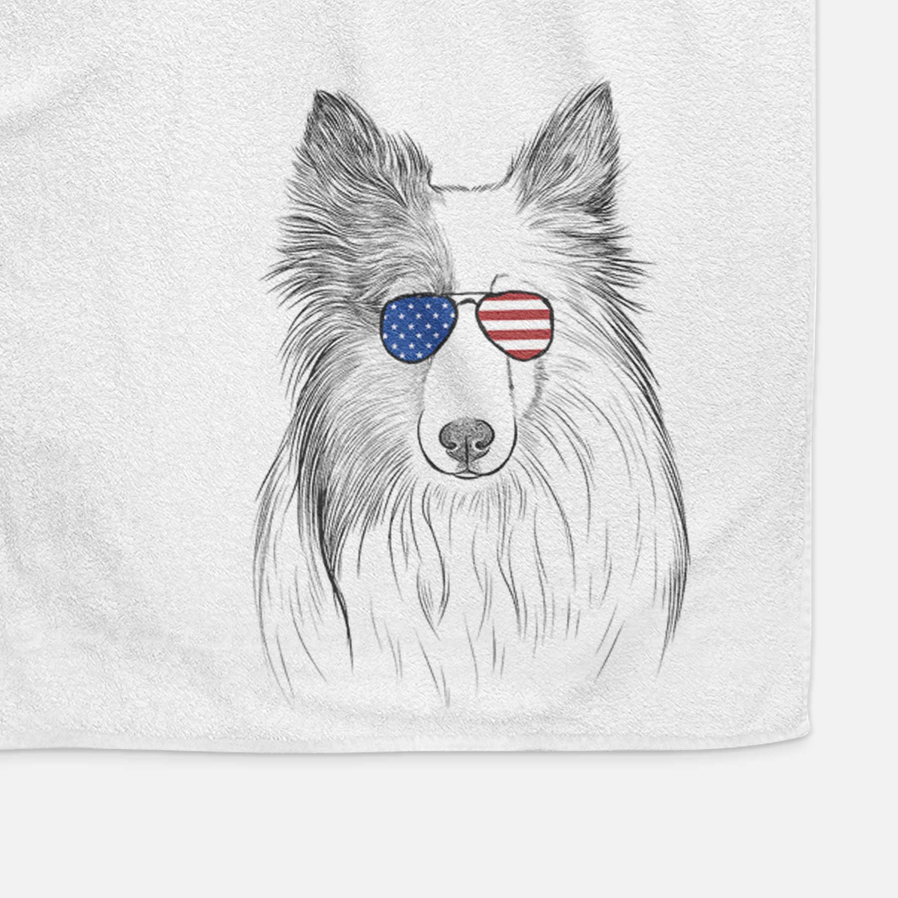 Palin the Shetland Sheepdog Decorative Hand Towel