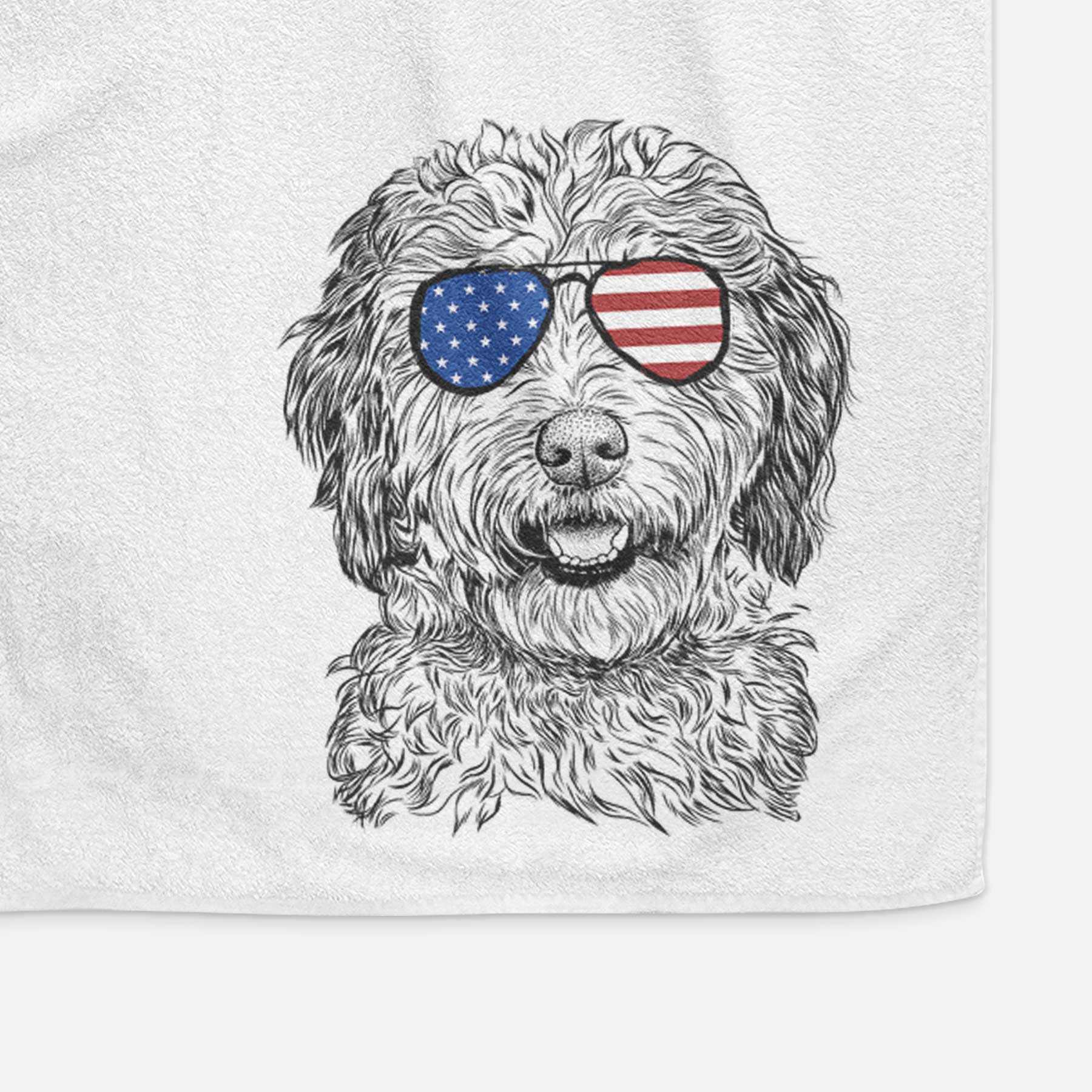 Palmer the Aussiedoodle Decorative Hand Towel