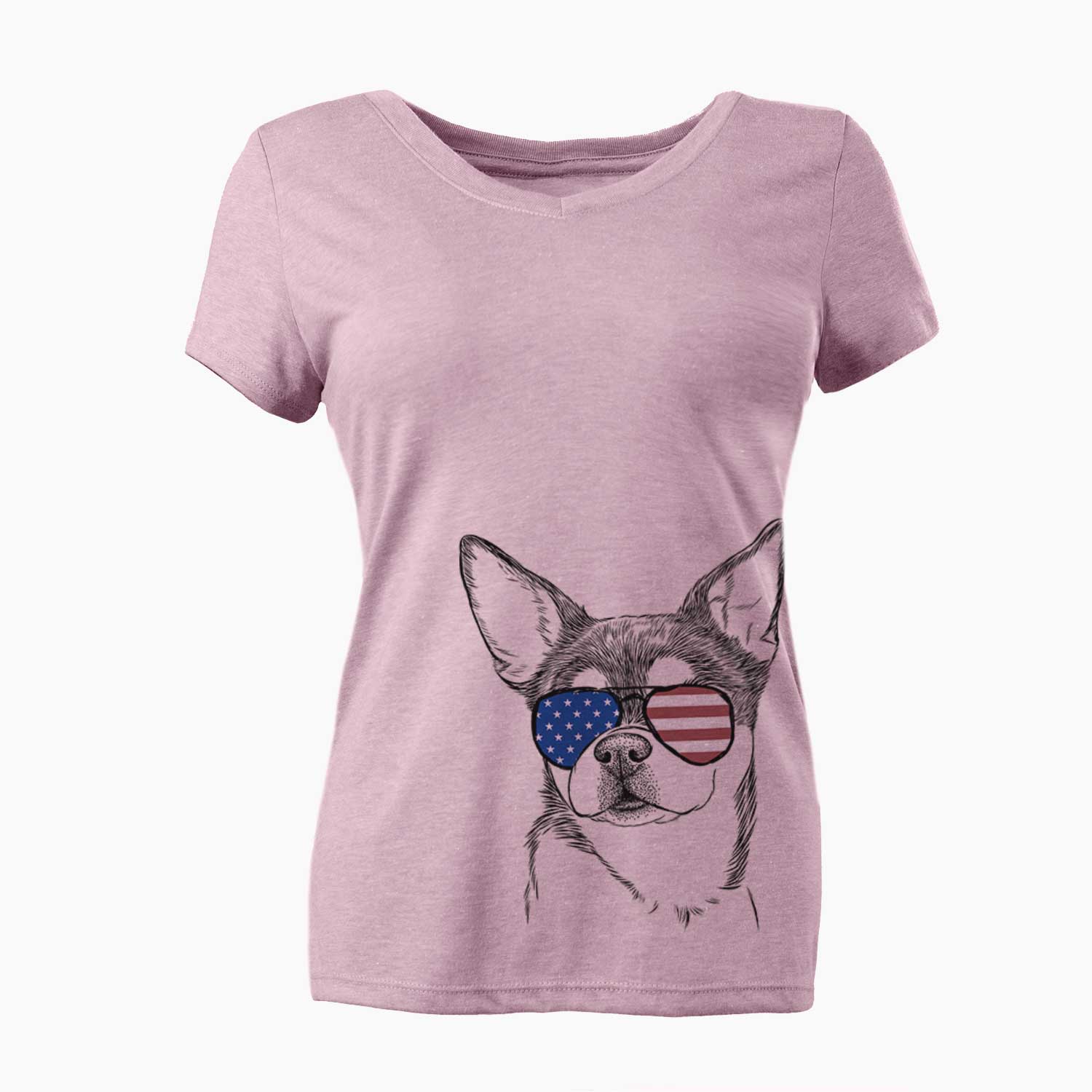 USA Paris the Chihuahua - Women's Perfect V-neck Shirt