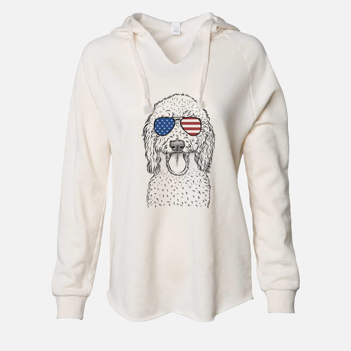 USA Pavlov the Goldendoodle - Cali Wave Hooded Sweatshirt