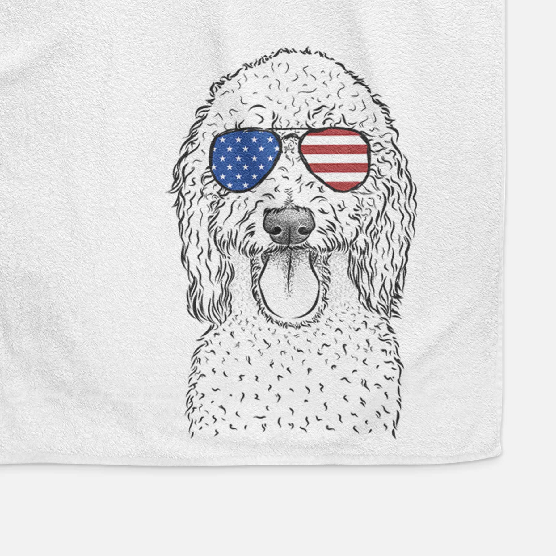 Pavlov the Goldendoodle Decorative Hand Towel