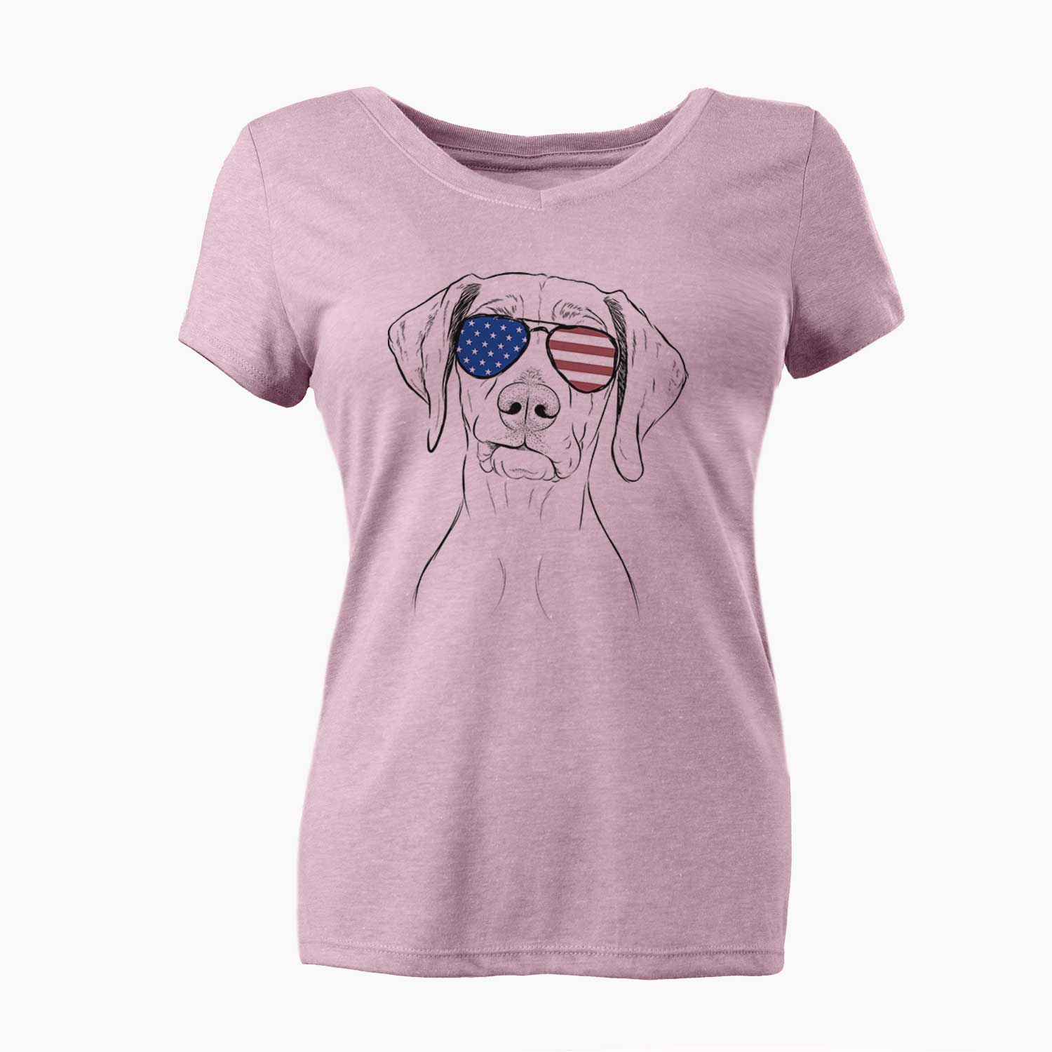 USA Pawley the Vizsla - Women's Perfect V-neck Shirt