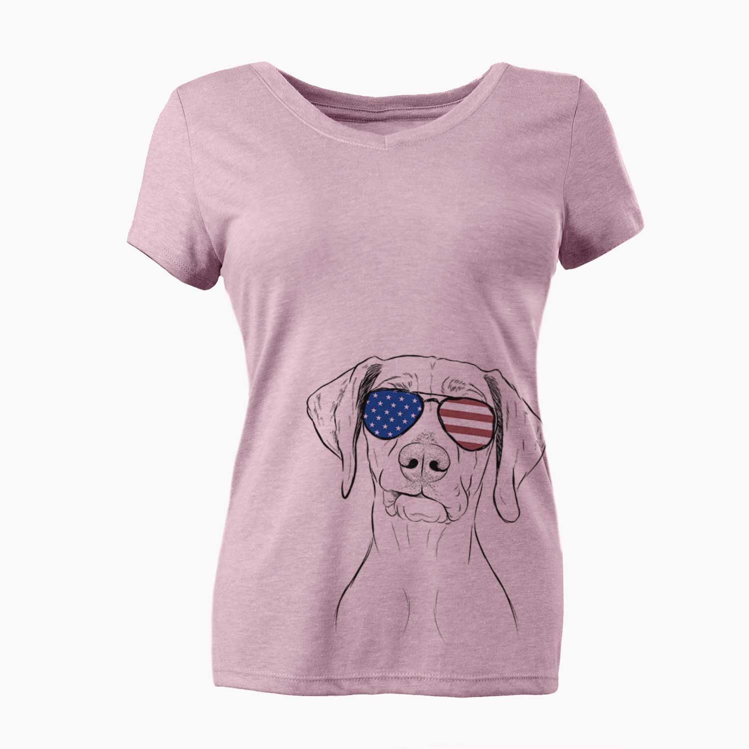 USA Pawley the Vizsla - Women's Perfect V-neck Shirt