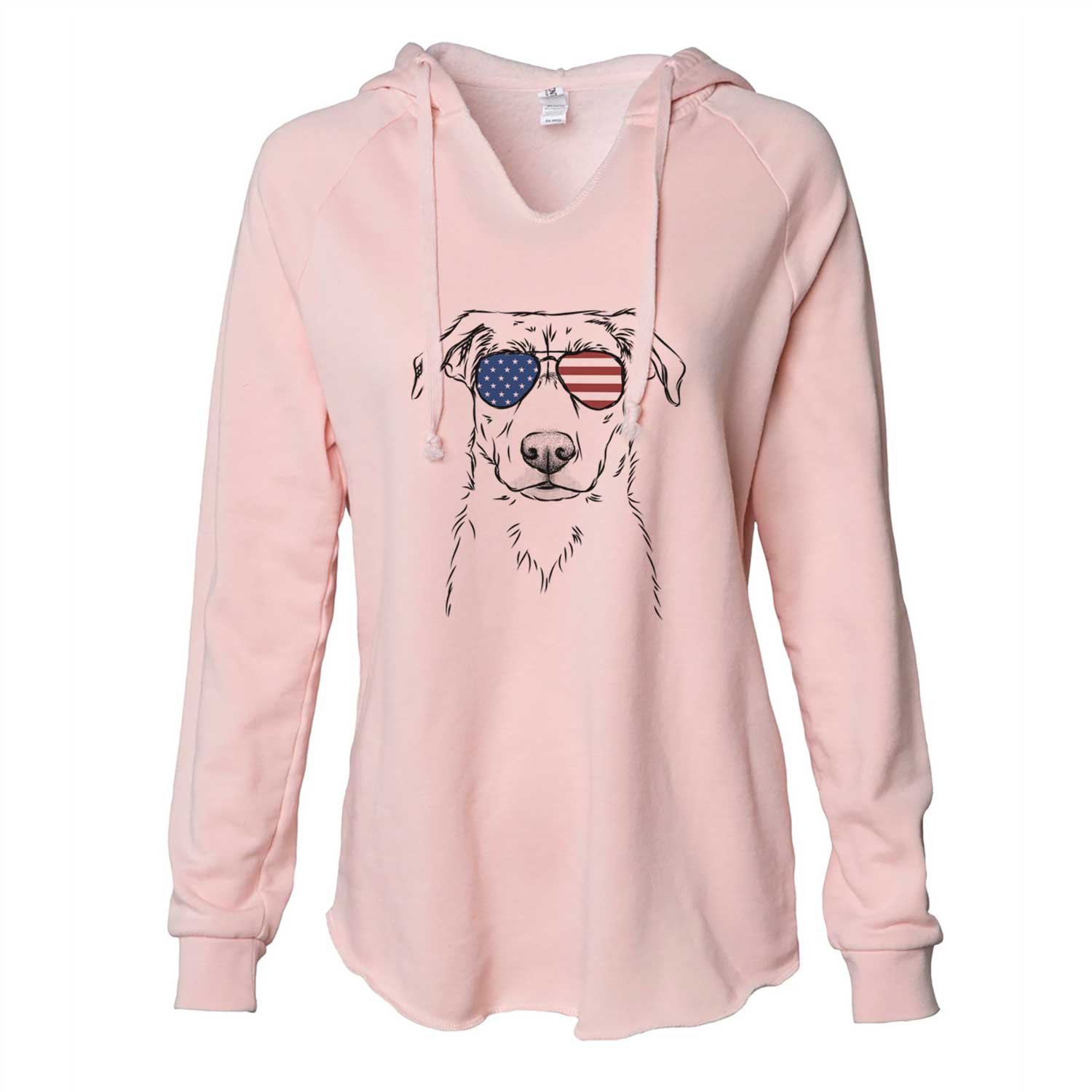 USA Peanut the Lab Mix - Cali Wave Hooded Sweatshirt