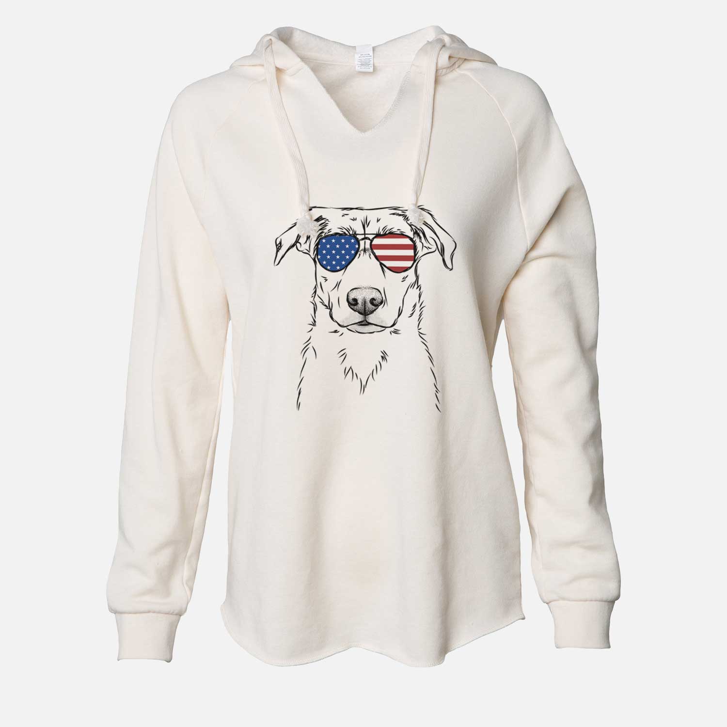 USA Peanut the Lab Mix - Cali Wave Hooded Sweatshirt