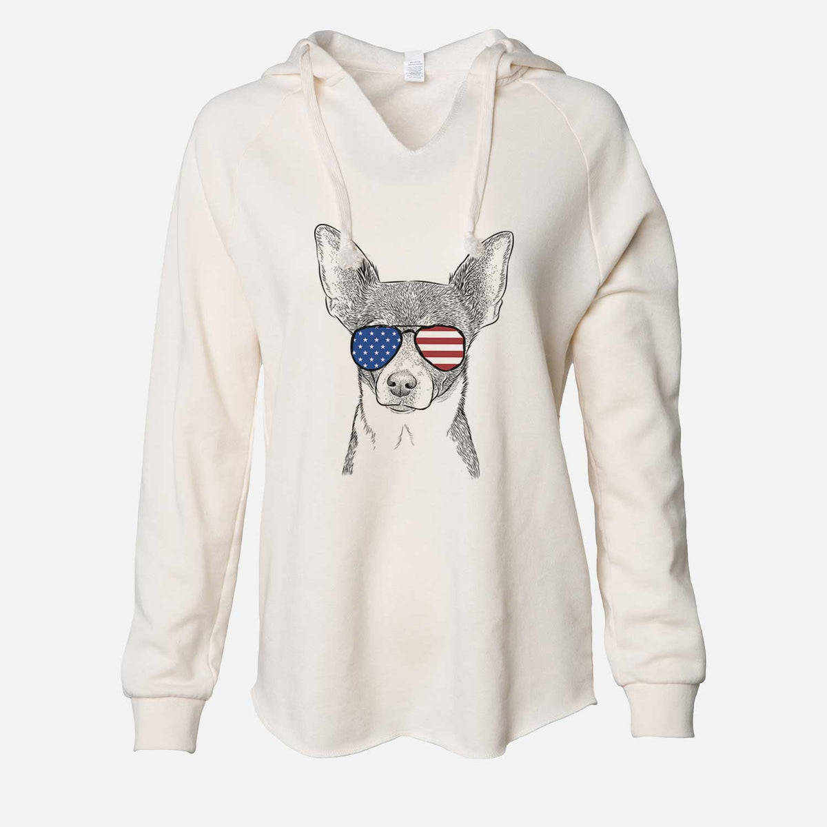 USA Peanut the Chihuahua - Cali Wave Hooded Sweatshirt