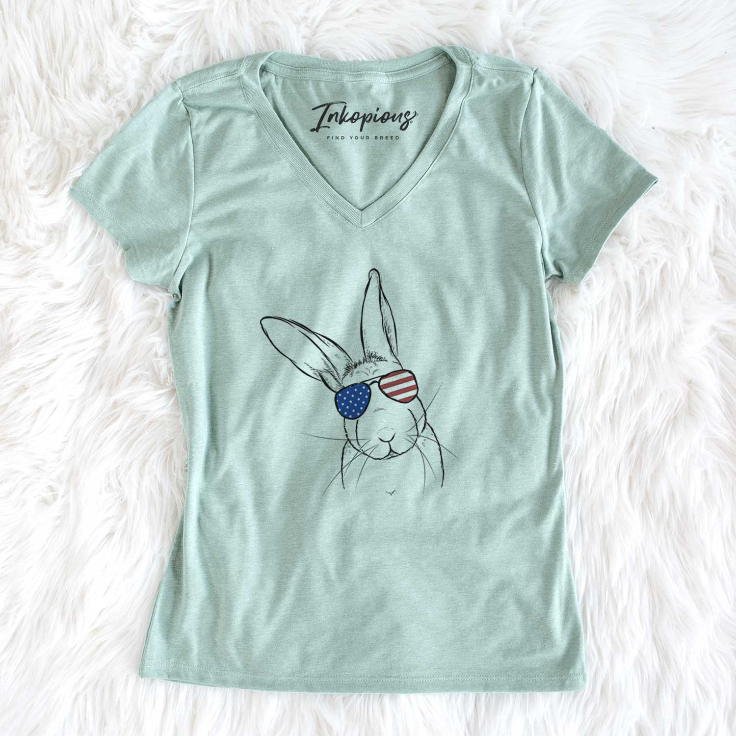 USA Penny the Belgian Hare - Women's Perfect V-neck Shirt