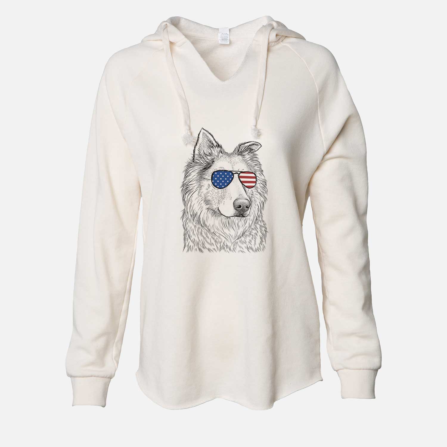 USA Penny the Chow Mix - Cali Wave Hooded Sweatshirt