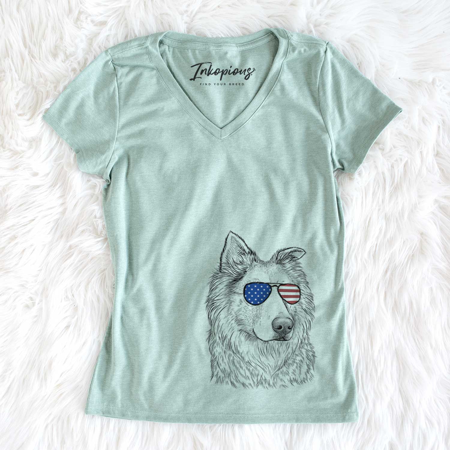 USA Penny the Chow Mix - Women's Perfect V-neck Shirt